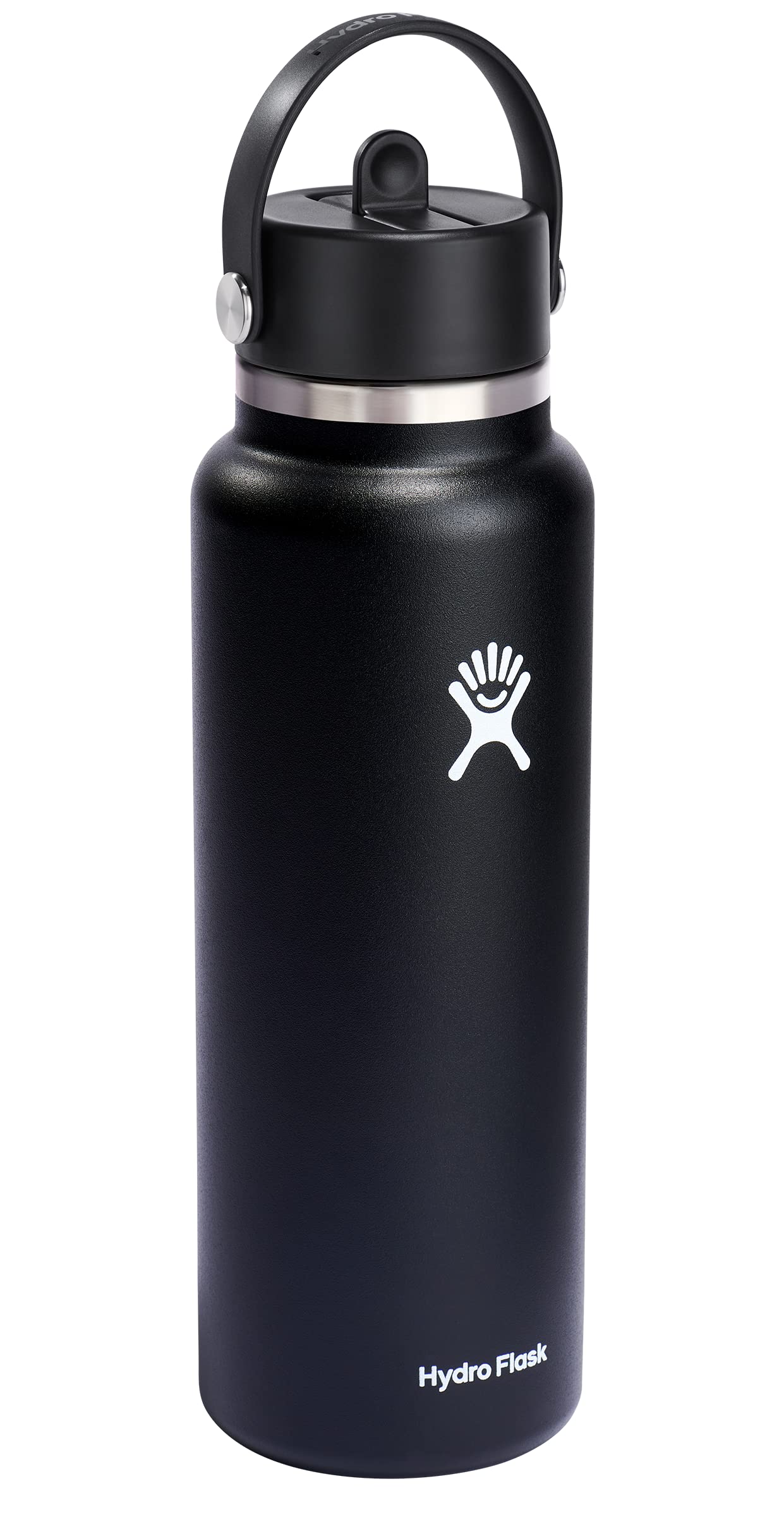 Hydro Flask Wide Flex Straw Cap Black 40 Oz