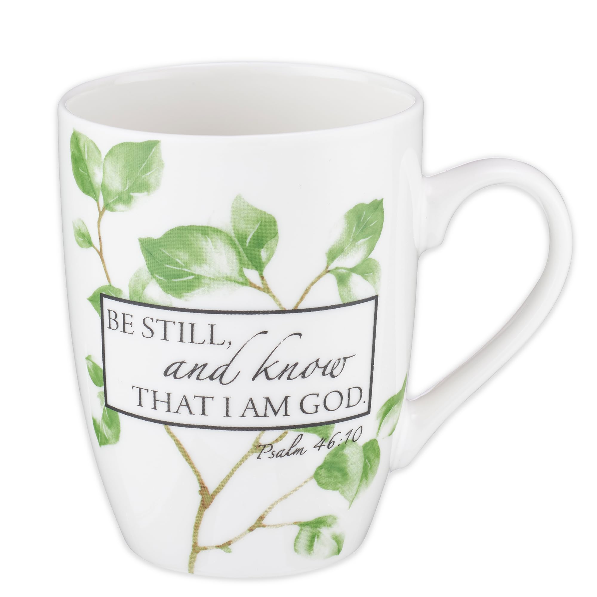 Christian Art Gifts Encouraging Scripture Ceramic Coffee & Tea Mug for Women: Be Still & Know Bible Verse Psalm, Inspirational M