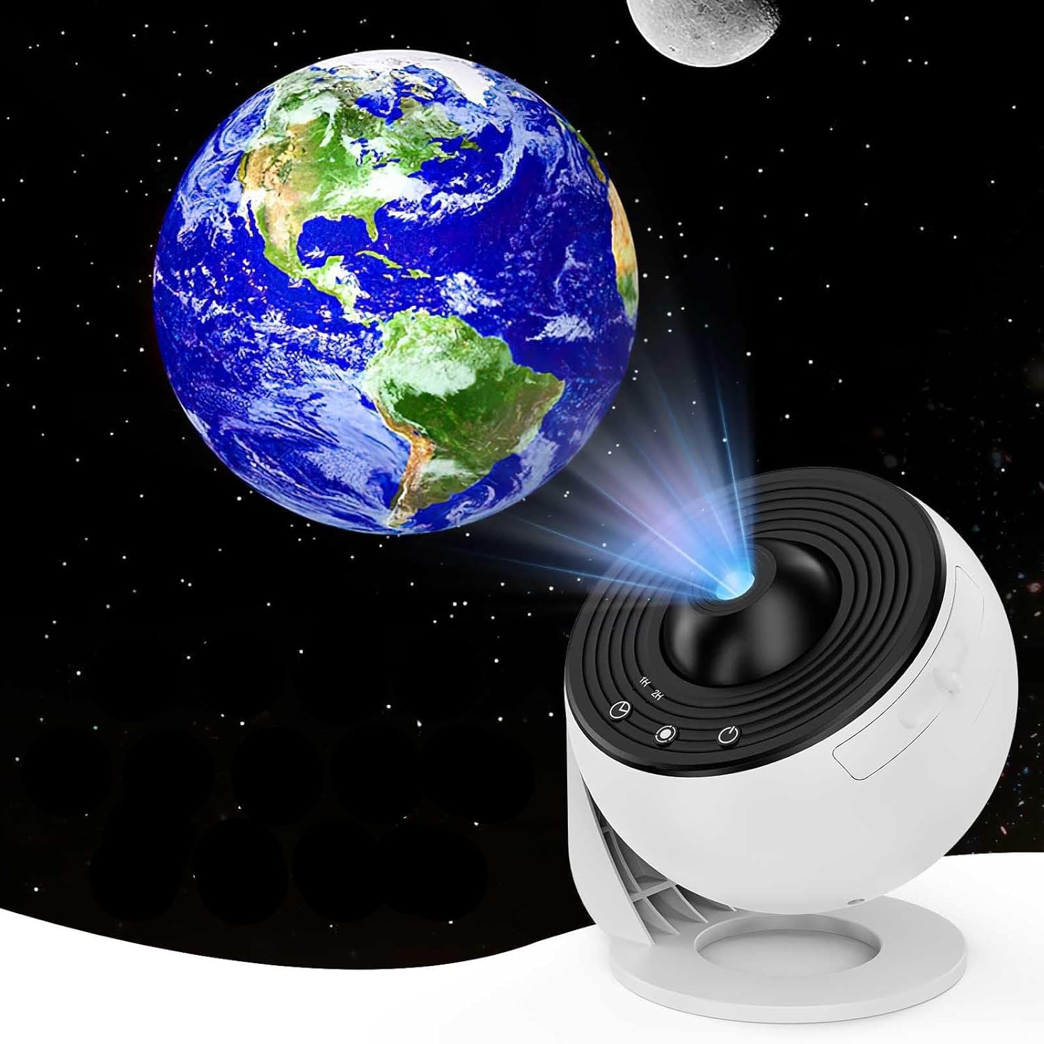 Desidiya Disc Star Projector For Kids  3D Galaxy Night Light With 360 Rotation, Adjustable Focus & Timer | Usb Powered Night La