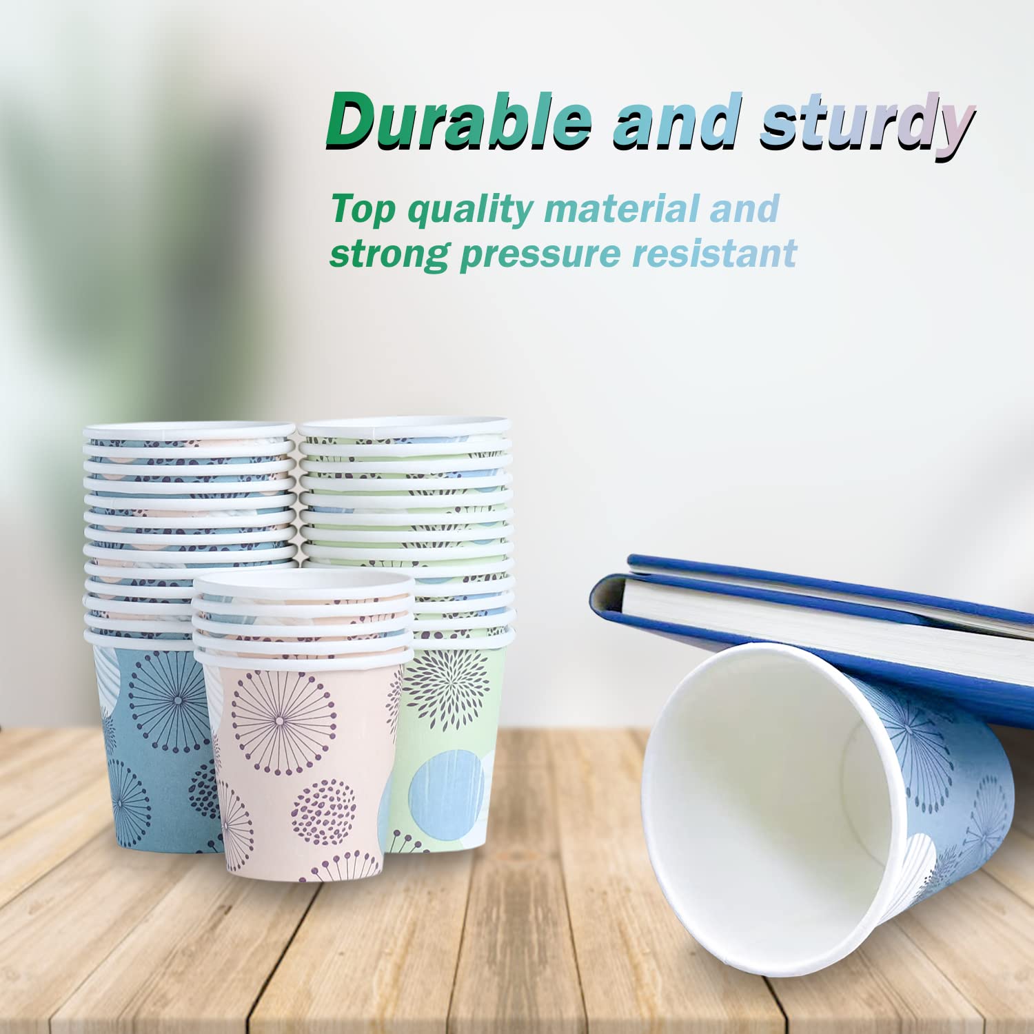 [300 Pack] 5 Oz Mini Paper Cups, Small Mouthwash Cups 5 Oz, Disposable Bathroom Cups, Paper Coffee Cups 5 Ounce For Bathroom, Su