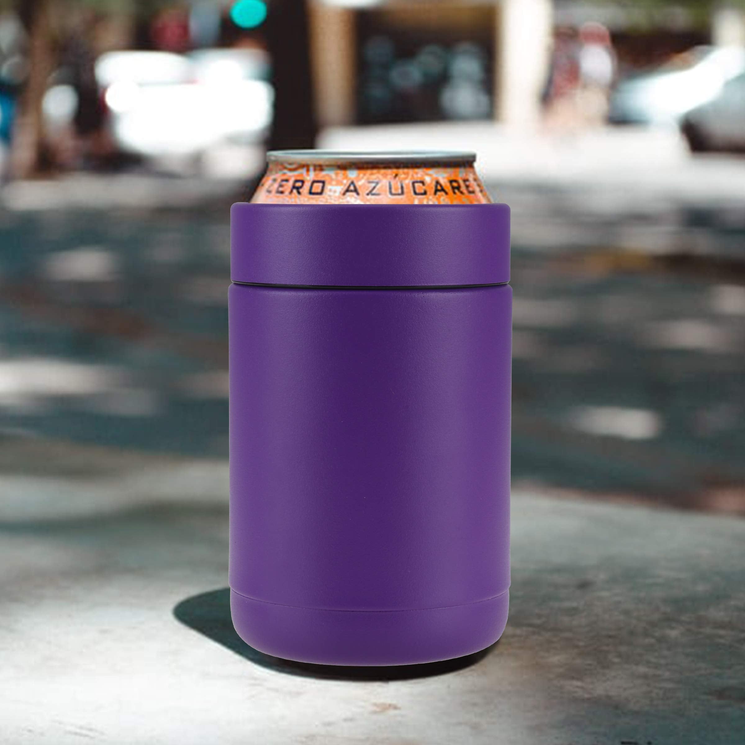 Tahoe Trails 12 Oz Stainless Steel Double Wall Vacuum Insulated Can Cooler(Purple)