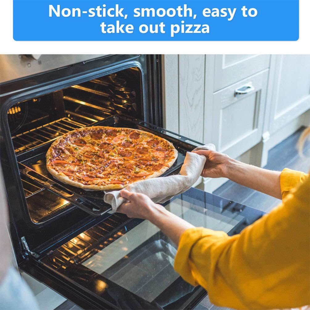 Hanabass Stainless Steel Pizza Pan 16 Inch Pizza Screen Baking Pan Mesh Pizza Pan Pizza Tray With Holes Nonstick Round Crisper T