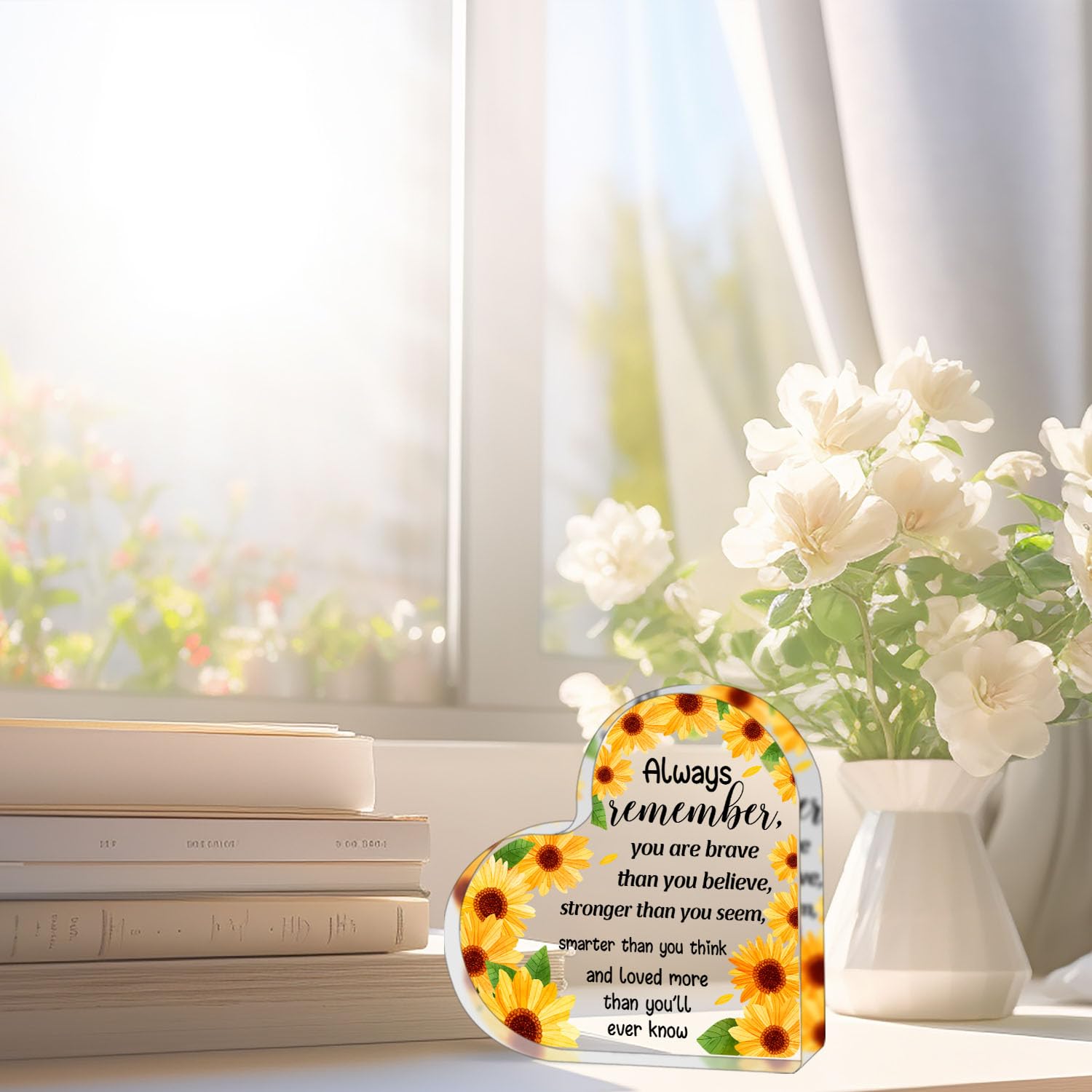 Positive Decor Motivational Gifts,Inspirational Encouragement Gifts for Friend Coworker, Positive Cheerful Mindset Gifts Good Vi