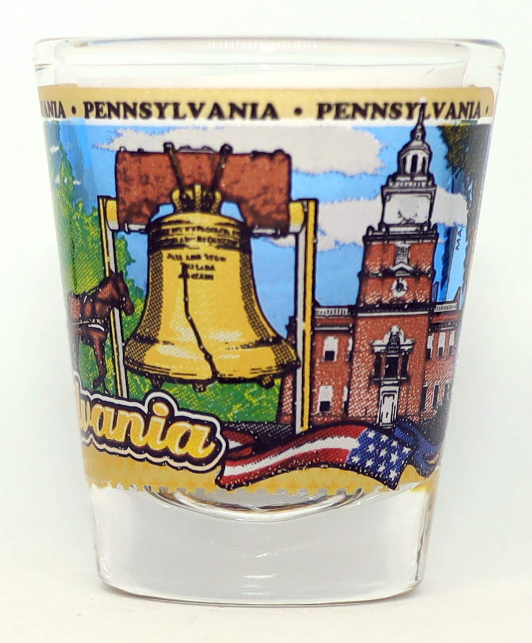 Pennsylvania State Wraparound Shot Glass