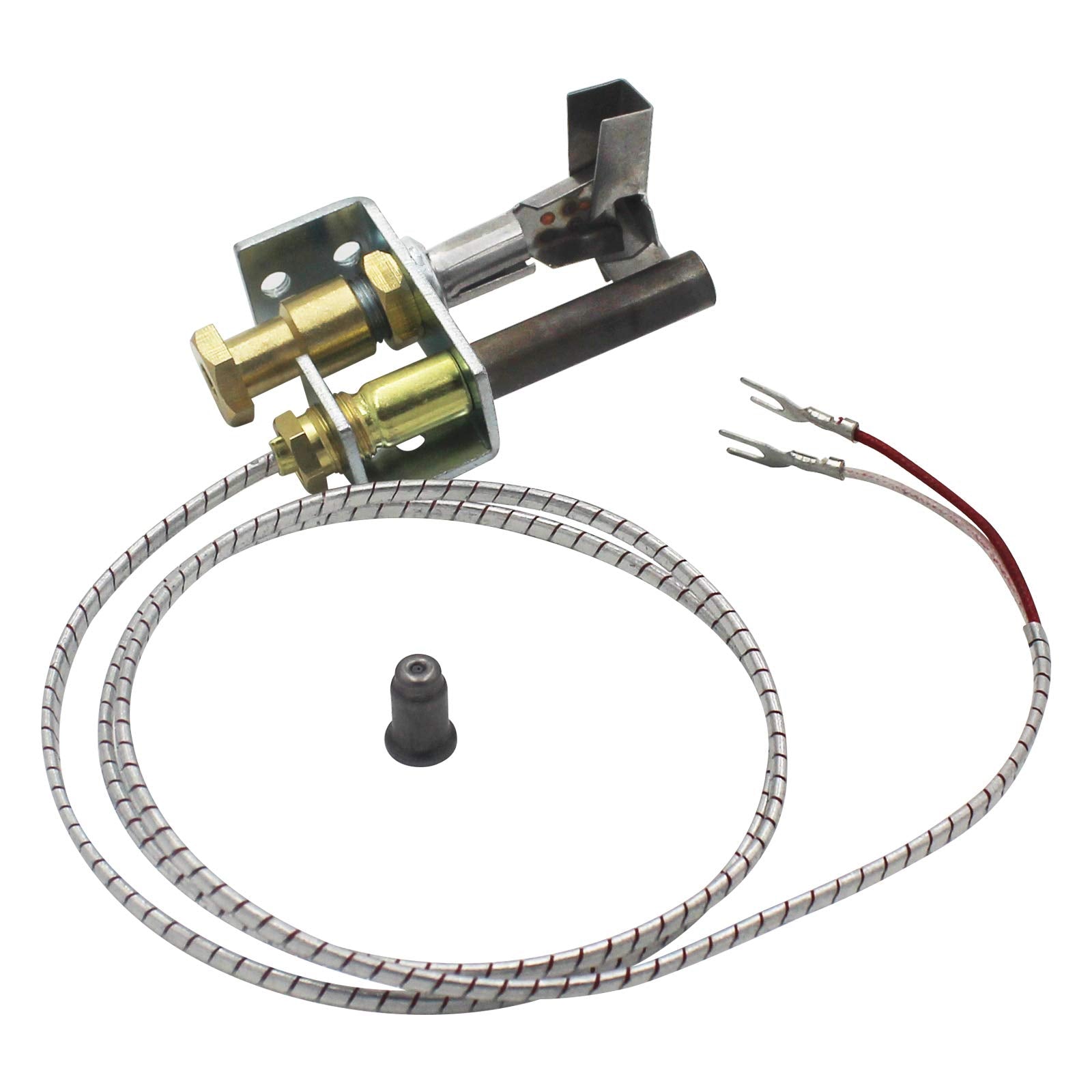 Mcampas Gas Fryer 3 Way Flame Pilot Burner With 750 Millivolt Thermopile Assembly For Gas Floor Deep Fryer - Natural Gas And Lp