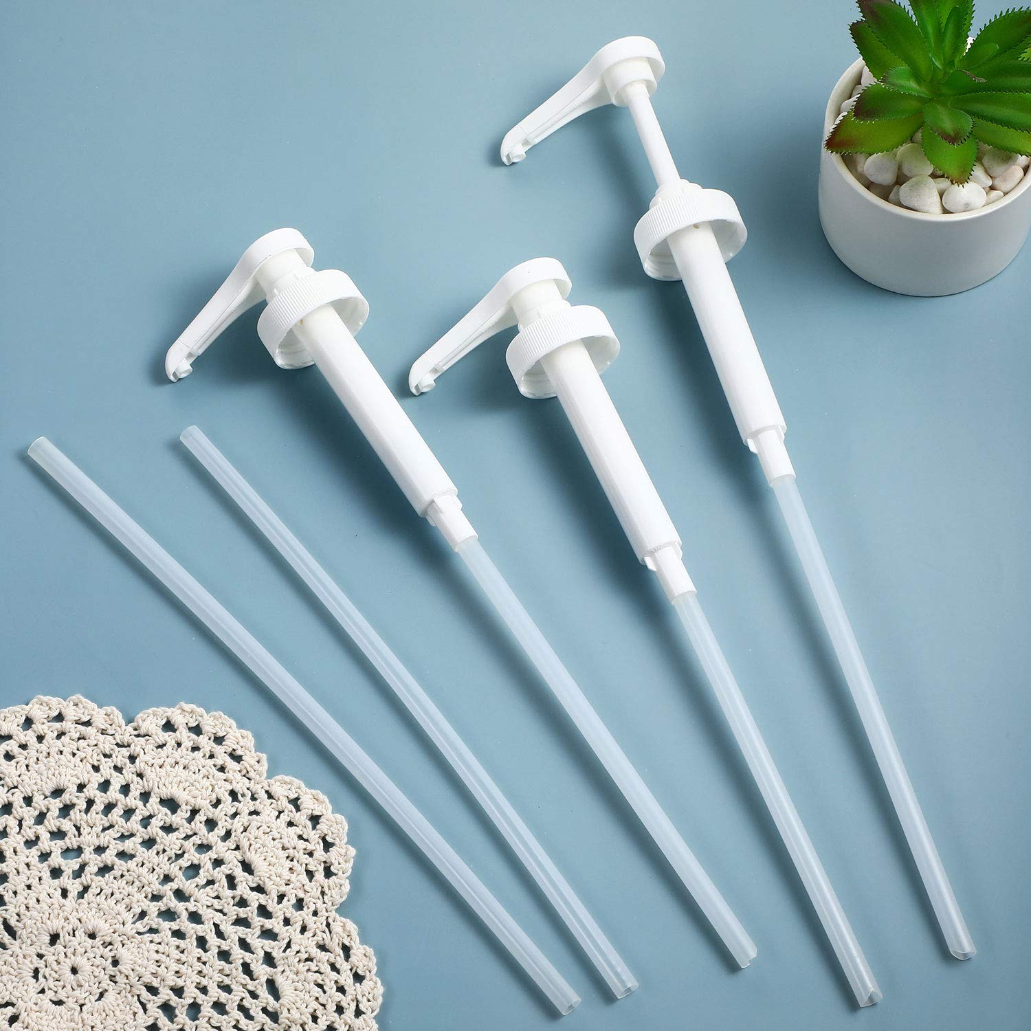 5/8/12 Pcs Plastic Pump Dispenser For Most 1 Gallon (128 Ounce) Containers, 38/400, For 38 Mm Neck Finish Soap/Shampoo/Condition