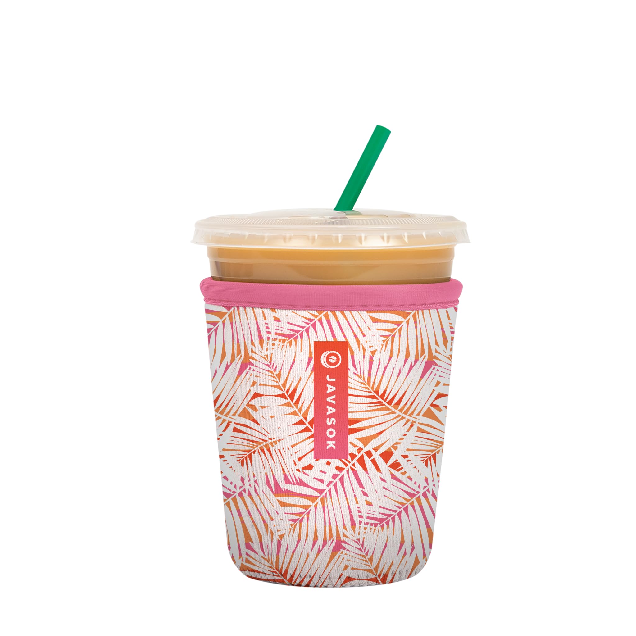 Sok It Java Sok Iced Coffee & Cold Soda Insulated Neoprene Cup Sleeve (Tropical Breeze, Small: 16-20oz)