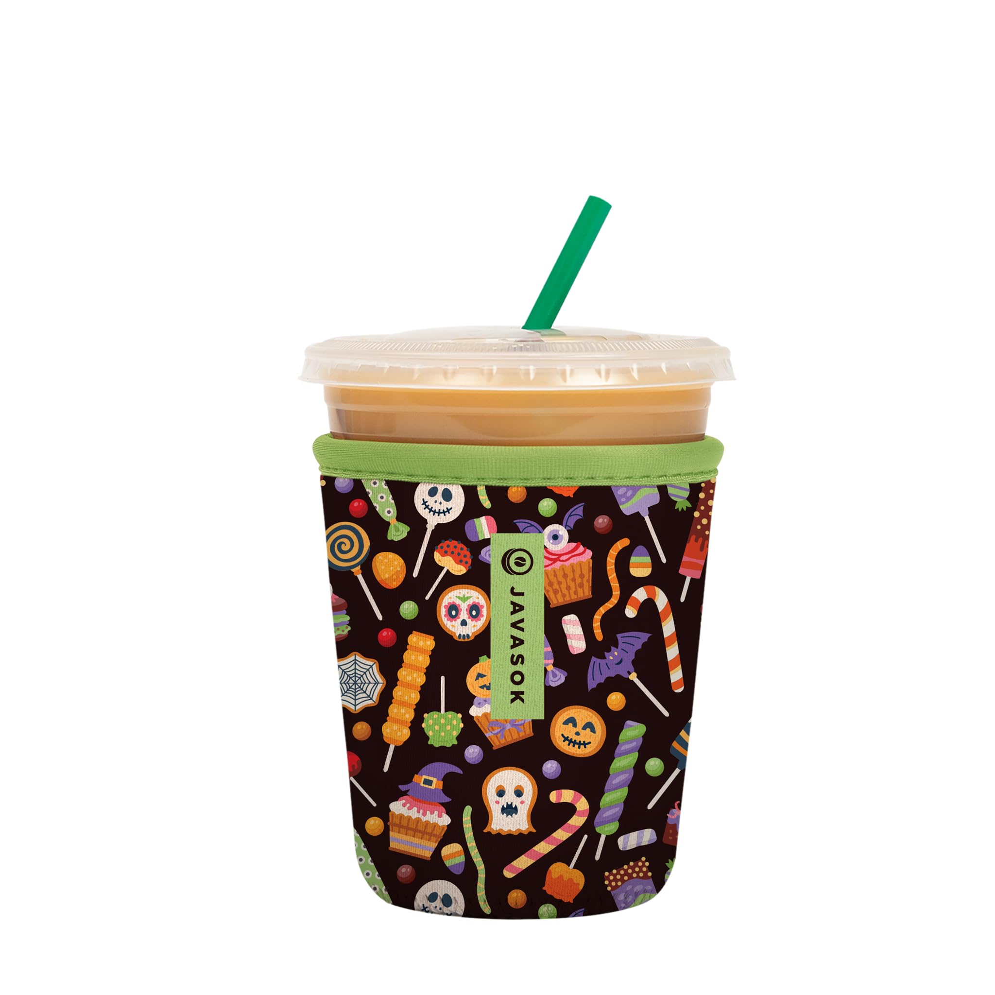 Sok It JavaSok Iced Coffee & Cold Soda Insulated Neoprene Cup Sleeve (Creep It Sweet, Small: 16-20oz)