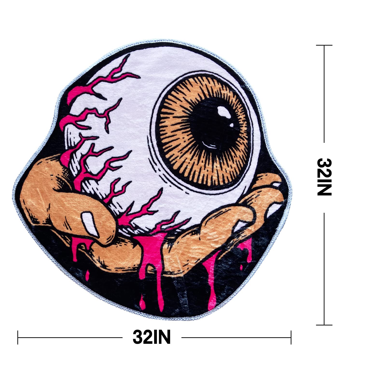 Lvilpdhh Scaryone Eye Halloween Soft And Absorbent Microfiber Bath Rugs