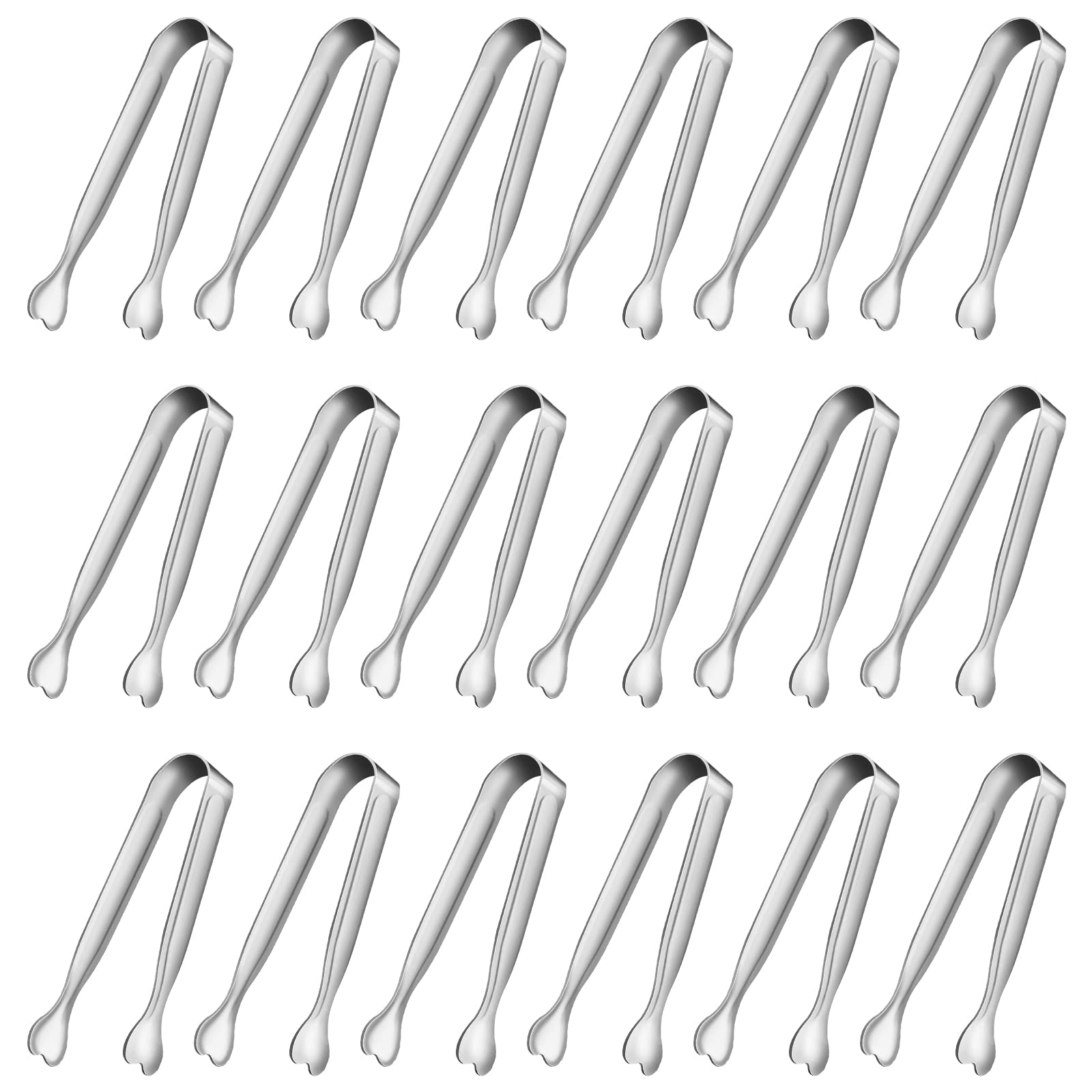 Mini Serving Tongs, Anytrp 18-Packs Stainless Steel, 4.3Inch, Kitchen / Appetizers Tongs For Coffee Bar, Tea / Desserts Party, S
