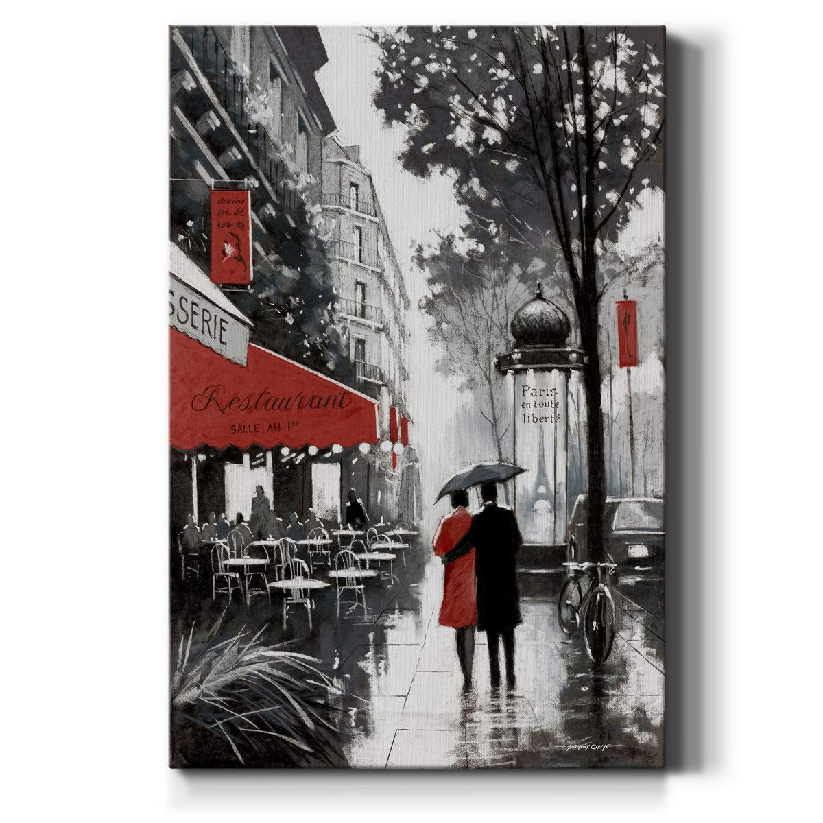 Renditions Gallery Canvas Nature Wall Art Paintings For Wall Decorations Winter Paris Lovers Inspirational Romantic Canvas Artwo