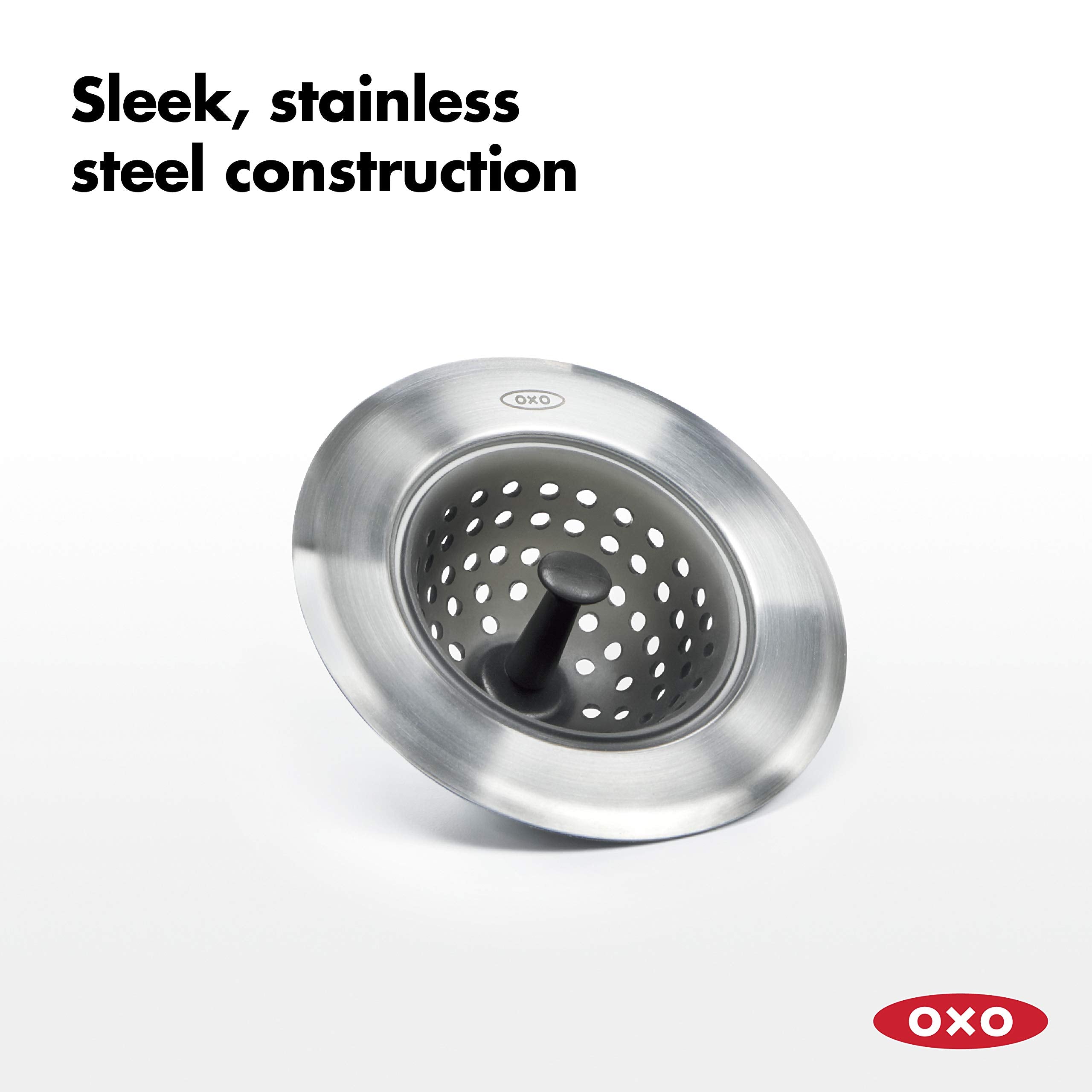 Oxo Good Grips Silicone Sink Strainer, Black
