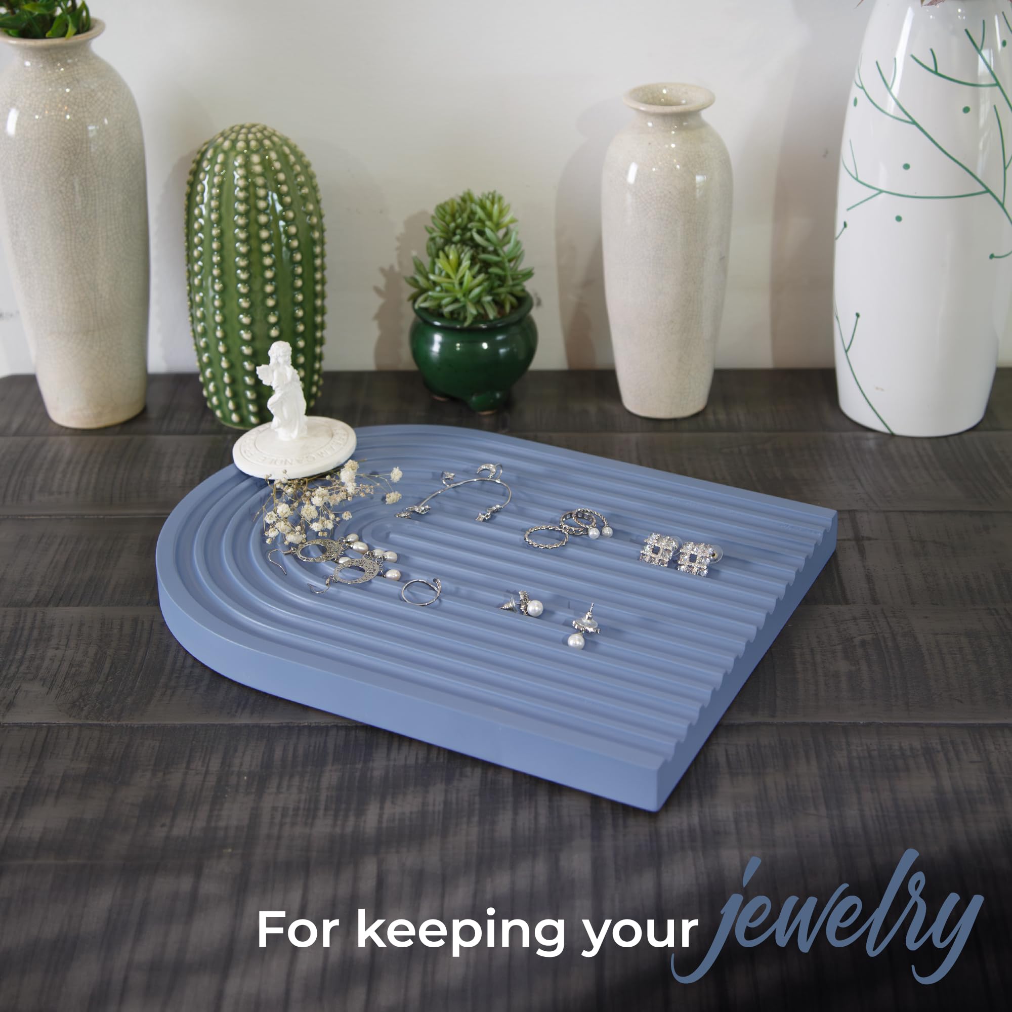 Koluraful Single Wood Arch Servingtray For Multi-Purpose Coffee Table, Breakfast, Dinner Kitchen Living Room Bedroom Home Decor