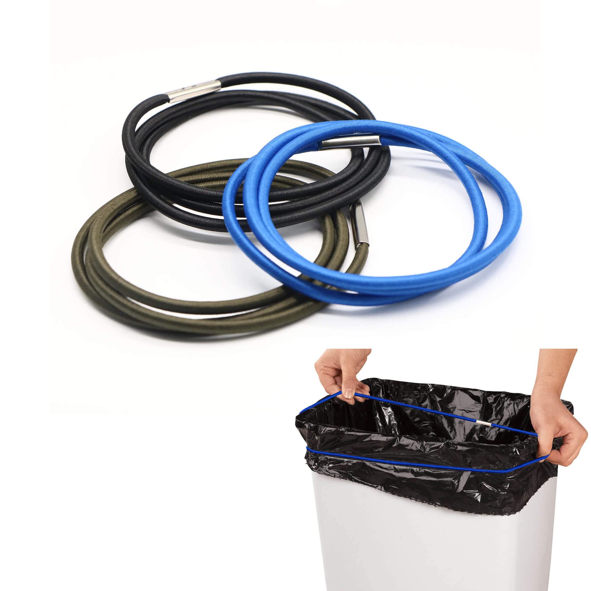 Hongmed Rubber Bands, Trash Can Bands For 13 To 30 Gallon Garbage Cans, Durable Trash Bag Bands Elastic Bands To Hold Trash Can