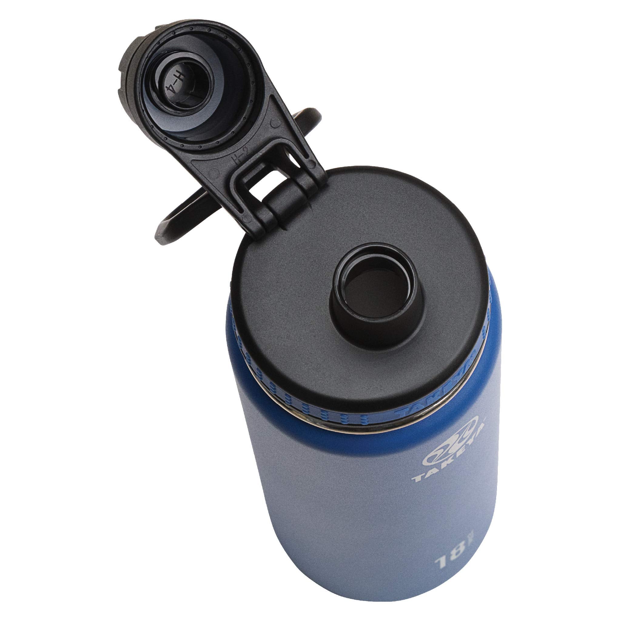 Takeya Originals 18 Oz Vacuum Insulated Stainless Steel Water Bottle With Straw Lid, Navy