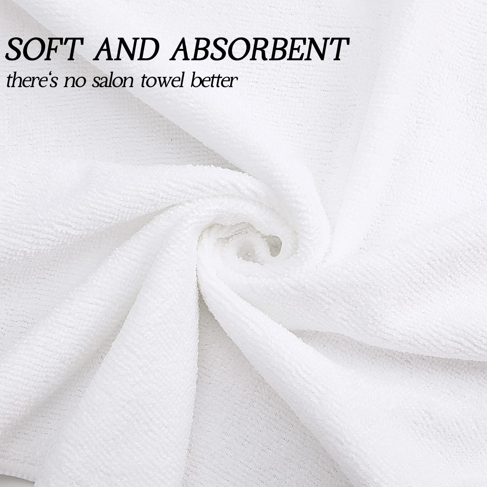 Shimeyao 26 Pack Salon Towel Bulk, Microfiber Hair Drying Bleach Proof Lint Free Absorbent Hand Towels Set for Home Salon Spa Ba