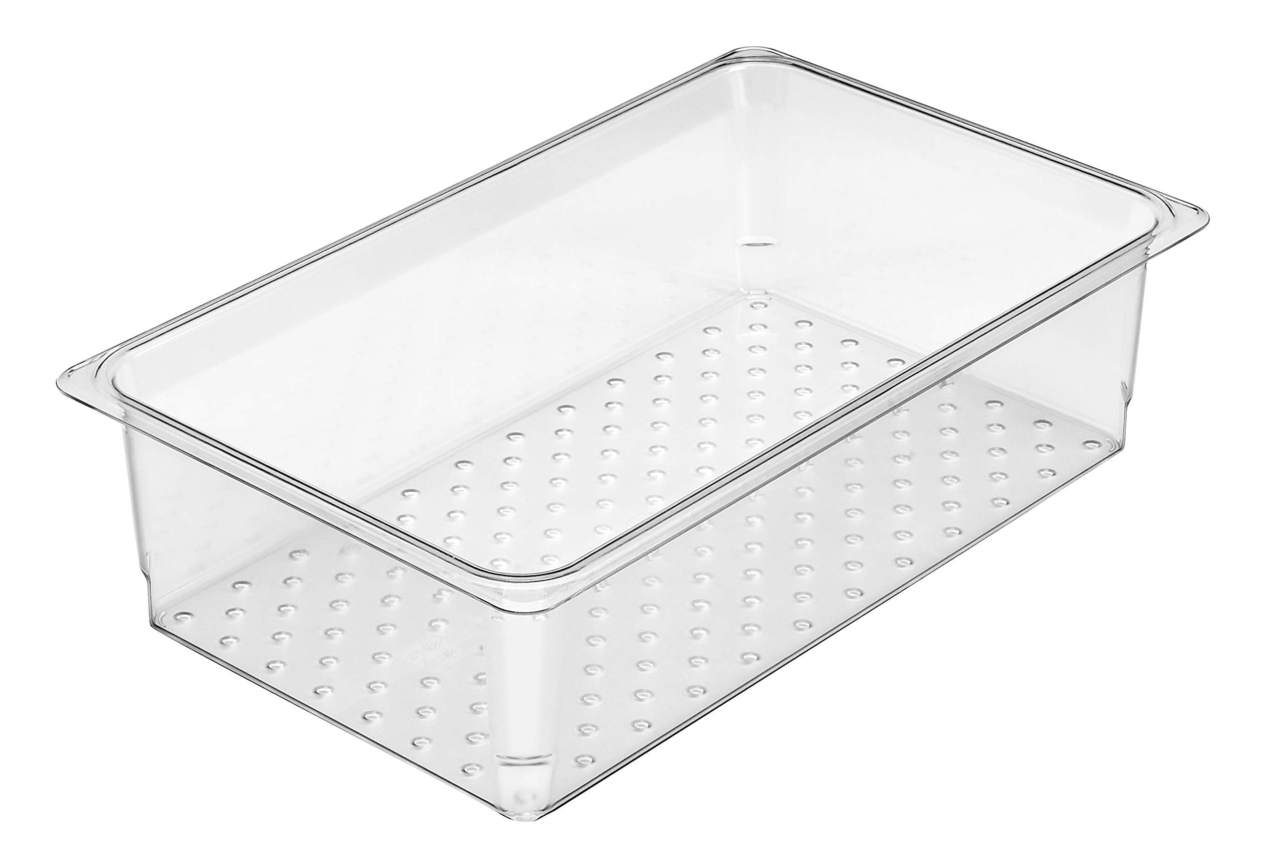 Cambro Camwear 5'' Deep Full-Size Clear Colander Pan