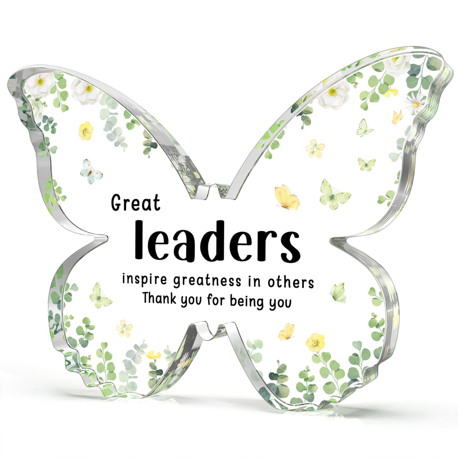 Glydein 1 Year Anniversary Romantic Gifts for Her Him - 5x3.8x0.5 Inch Butterfly Acrylic Plaque Decorations - One Year 1st Anniv