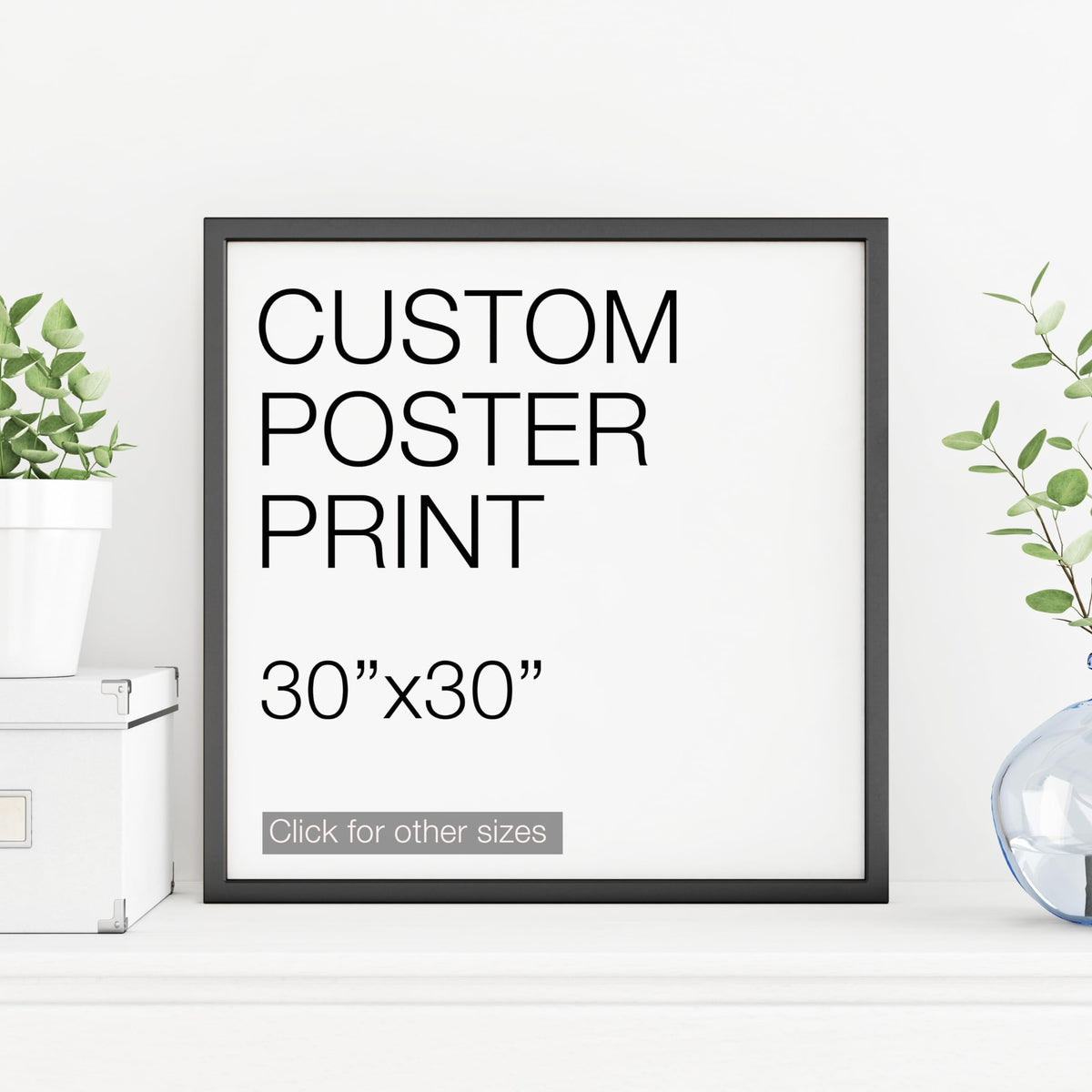 Pera Print Upload Your Image Or Photo - Custom Personalized Photo To Poster Printing, Wall Art Prints (30 X 30 Inches)