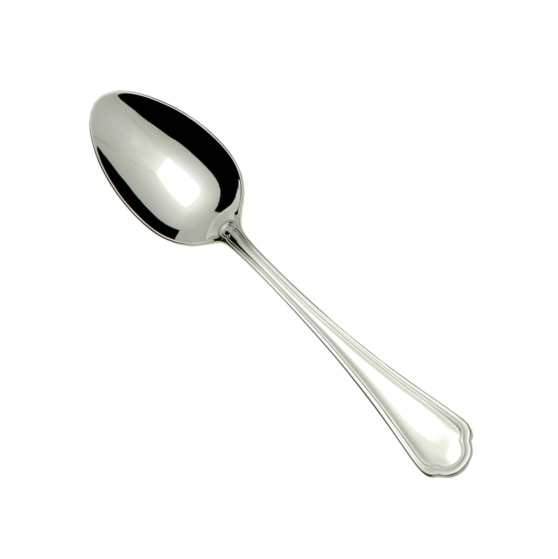 Fortessa Medici 18/10 Stainless Steel Flatware Dessert/Oval Soup Spoon, Set Of 12