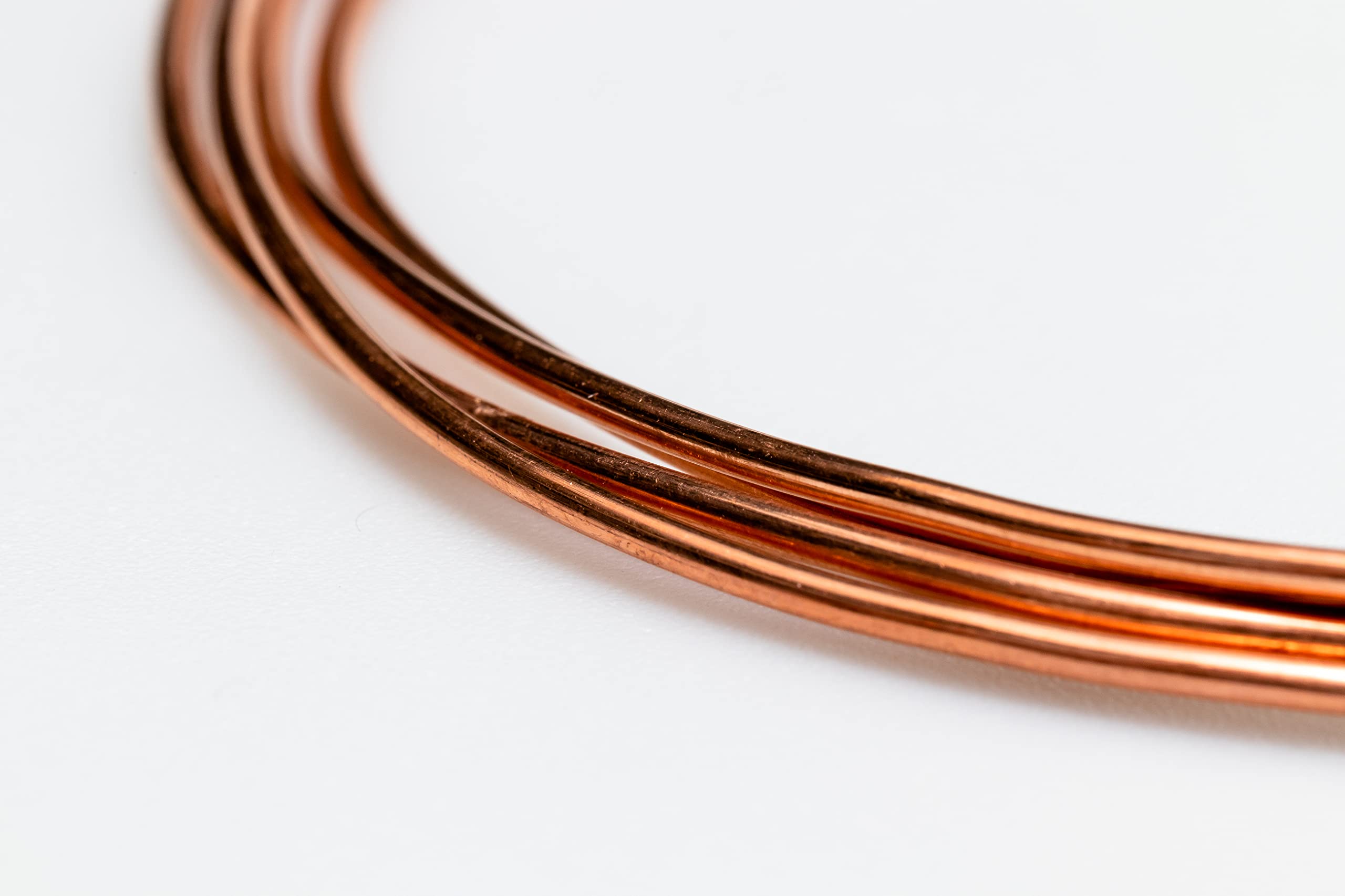 18 Gauge, 999 Pure Copper Wire (Round) Dead Soft Cda 110 Made In Usa - 5Ft By Craft Wire