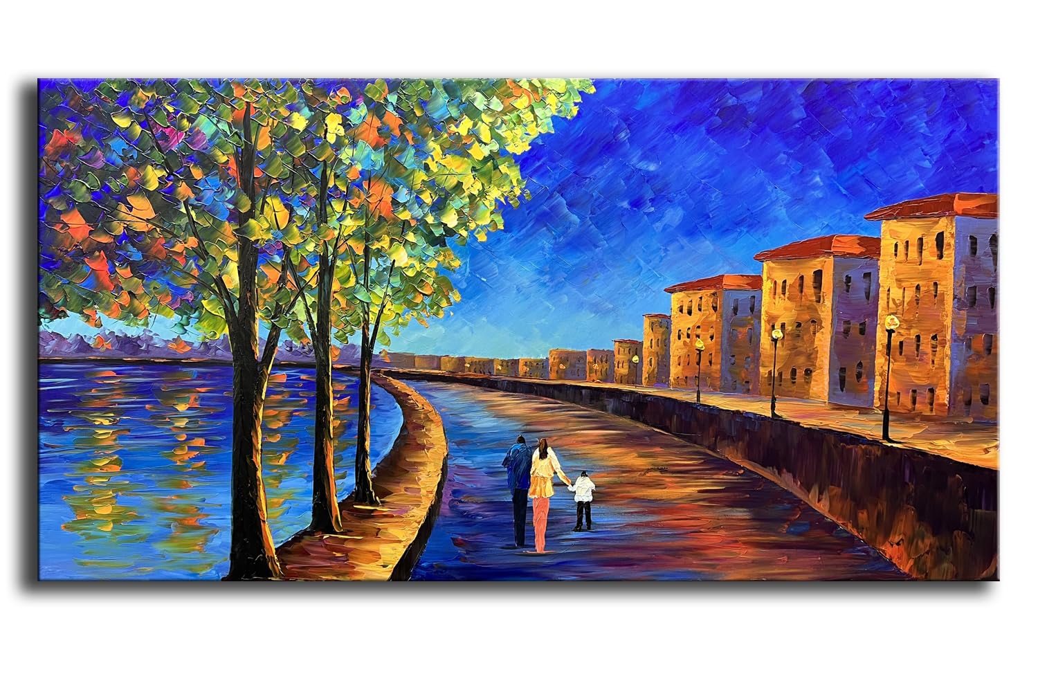 Yasheng Art -Landscape Oil Painting On Canvas Textured Tree Abstract Contemporary Art Wall Paintings Handmade Painting Home Offi
