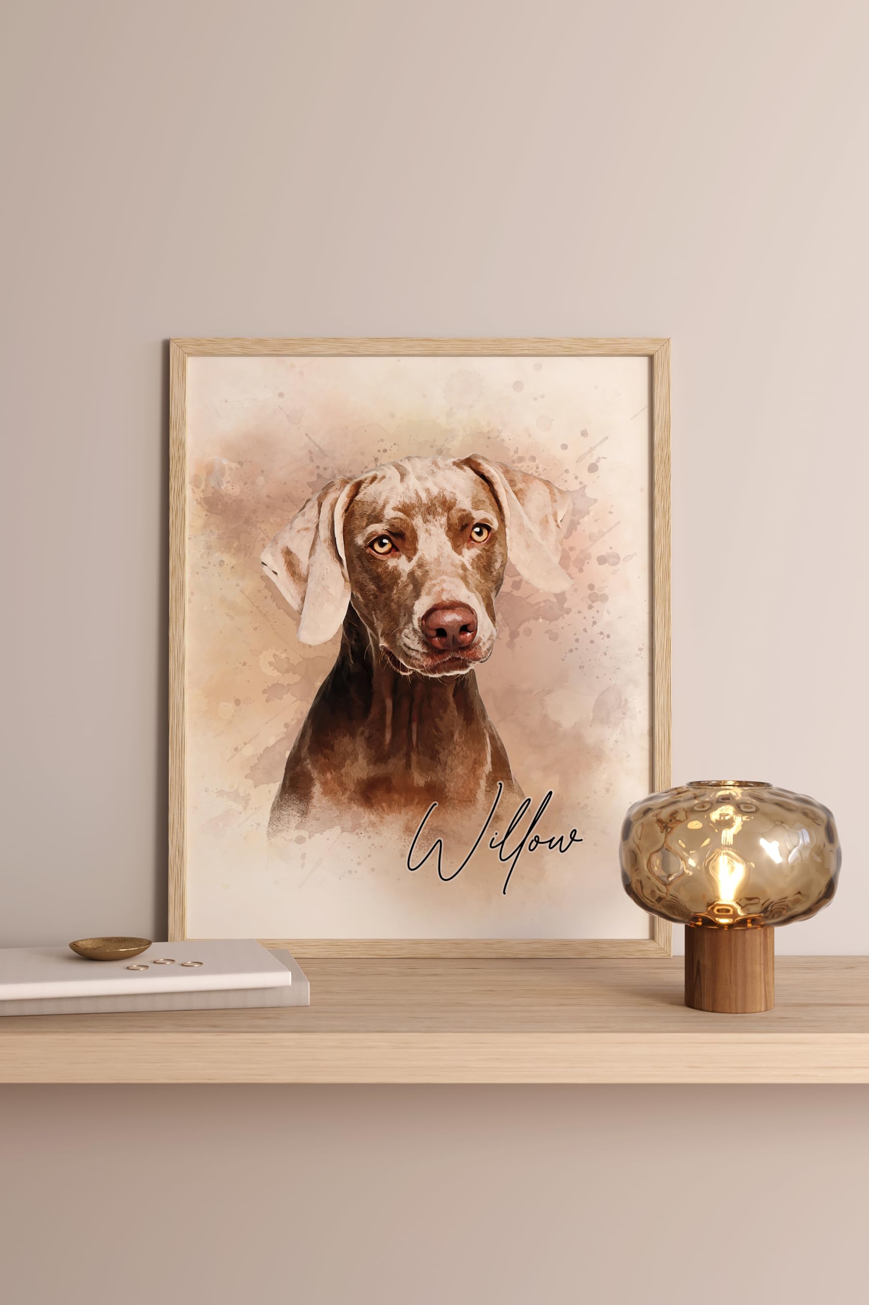 Haus And Hues Create Your Own Custom Pet Portrait In Water Color - Upload An Image Of Your Favorite Pet For A One-Of-A-Kind Post