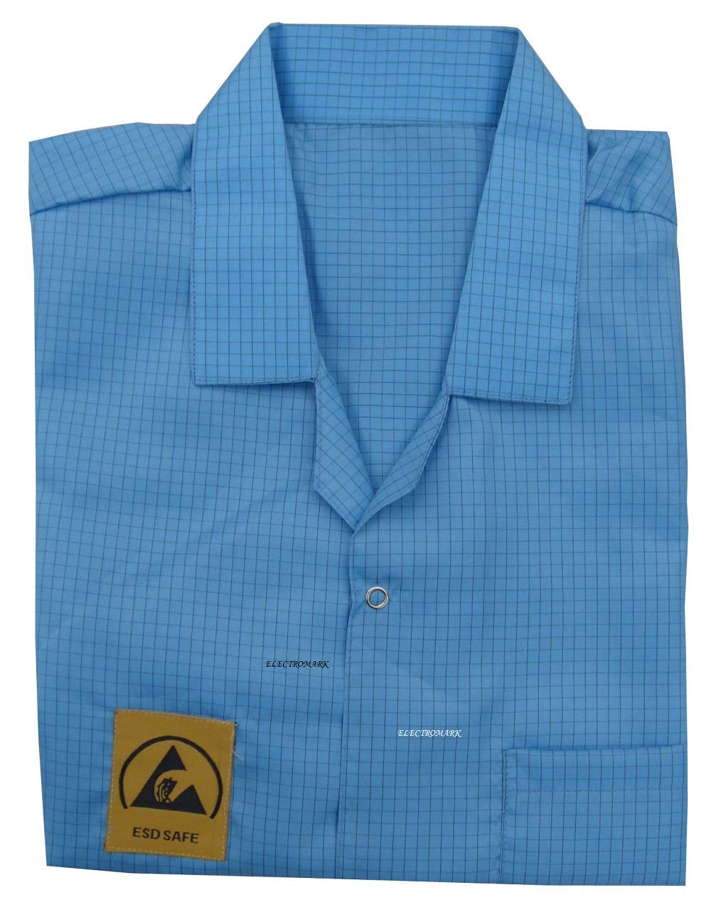 Electromark Esd Safe Polyester Apron (Sky Blue)