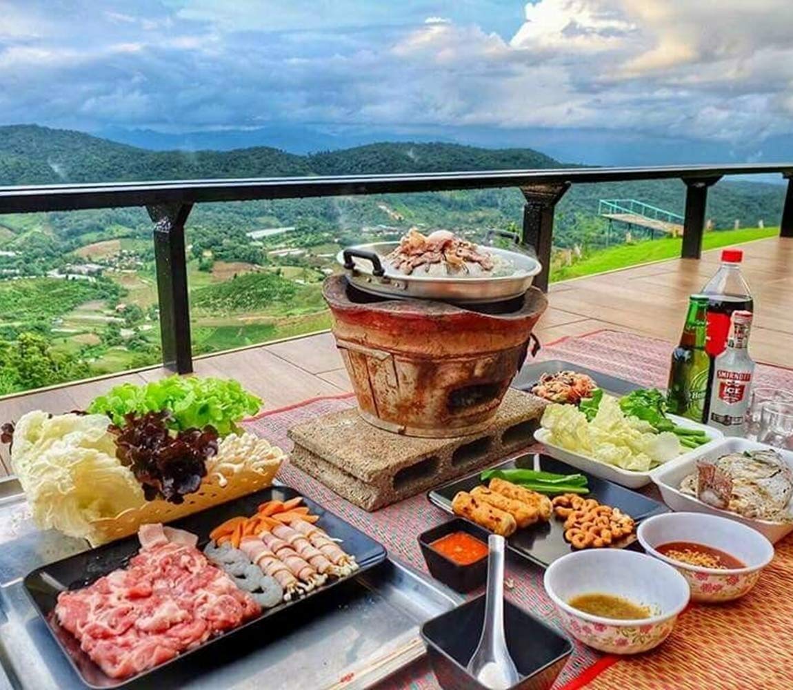 Cozinest Mookata Thai Korean Bbq Smoke Steak Grill Charcoal Pan Pork Hot Pot Aluminium Asian Cookware Style 12'' 14'' 16'' (14 I