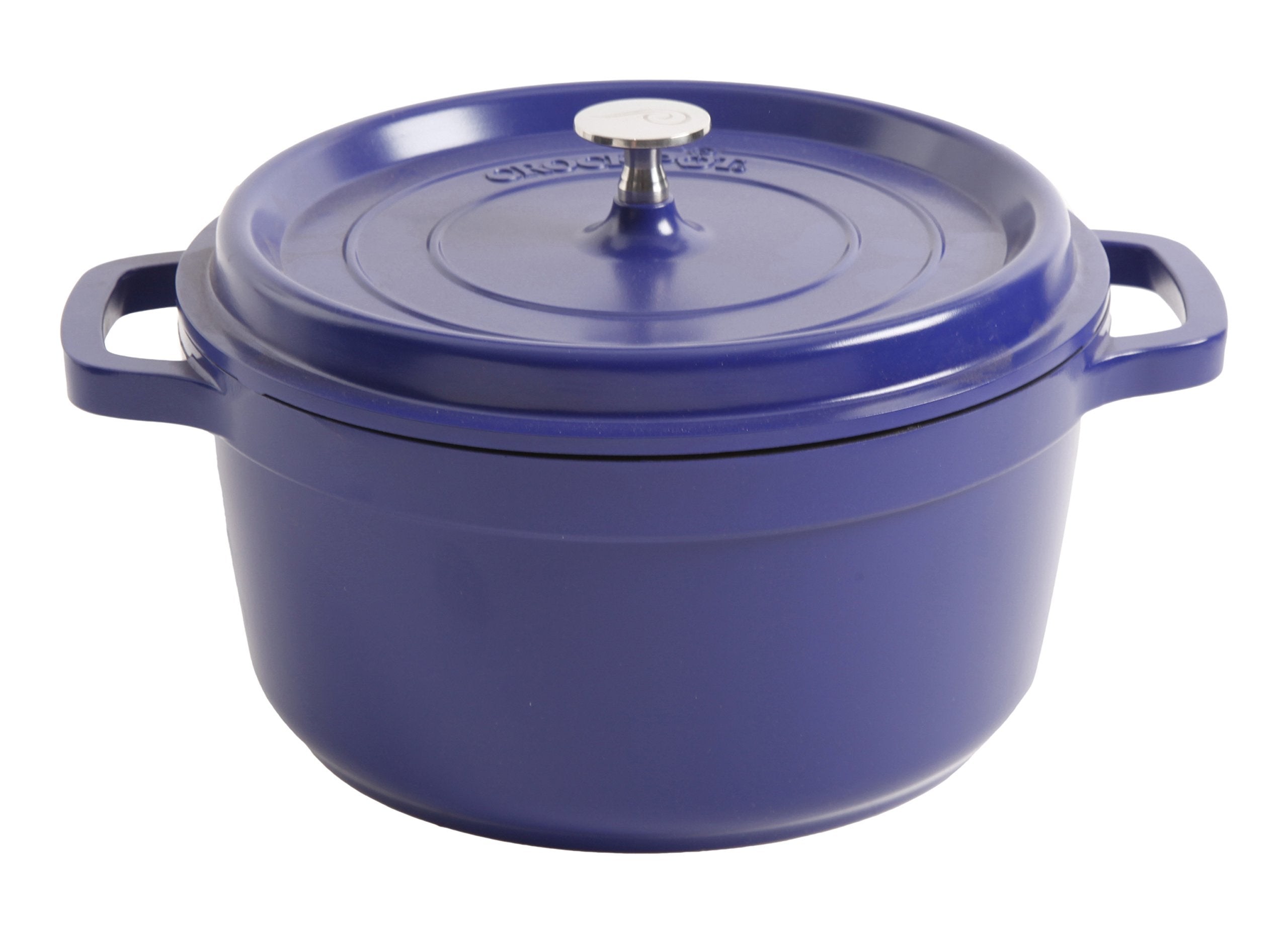 Crock-Pot 98260.02 Edmound Round Cast Aluminium Dutch Oven With Non-Stick Surface, 5 Quart, Blue