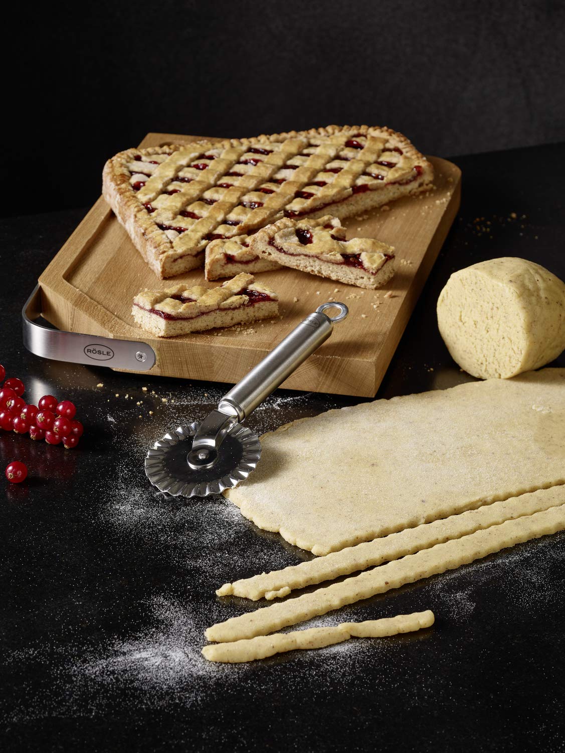 Rsle Stainless Steel Round-Handle Pastry Wheel