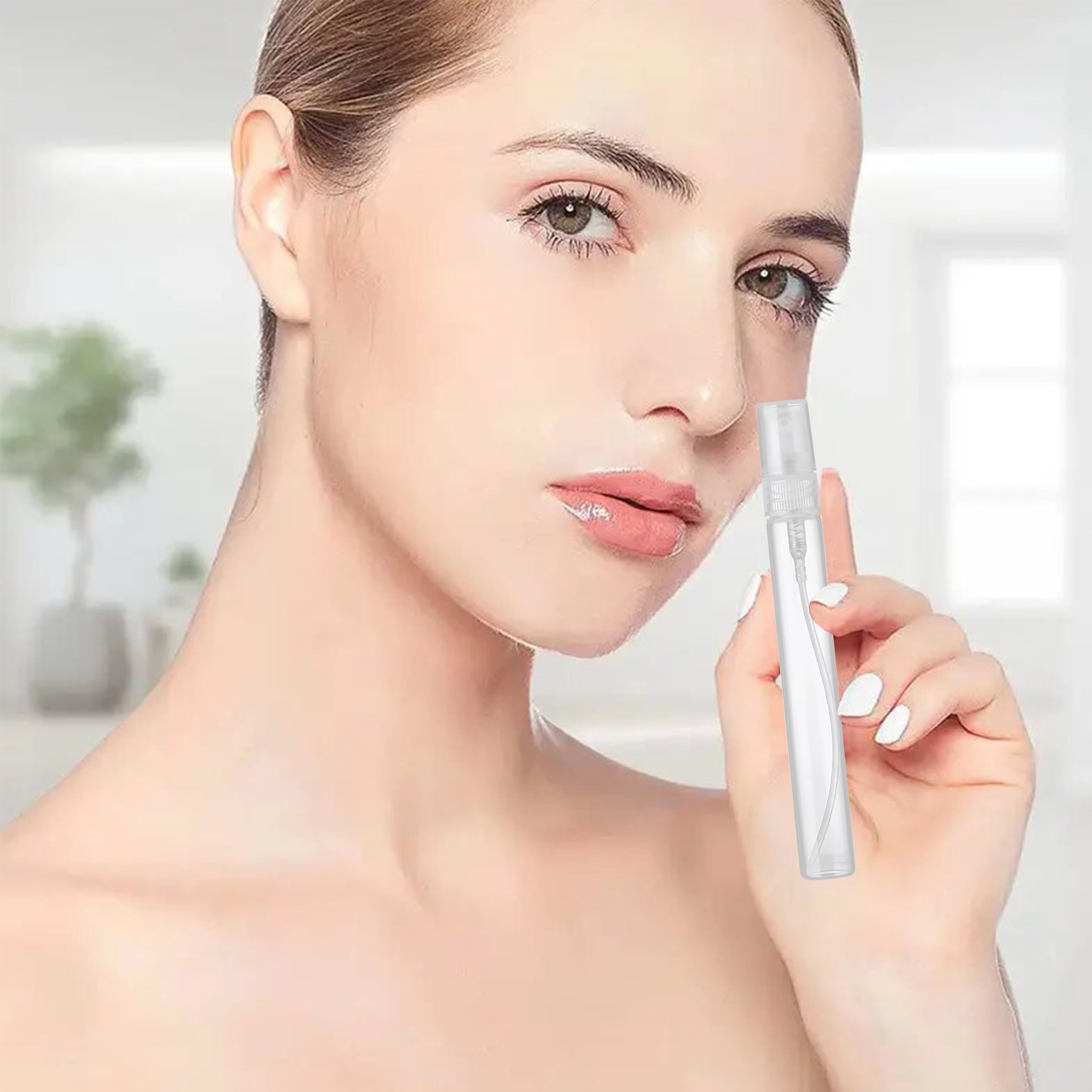 Uadbau Mini Spray Bottle, 5 Pcs 10Ml Perfume Bottle Empty With 3 Pcs Transfer Pipettes, Fine Mist Refillable Perfume Atomizer, S