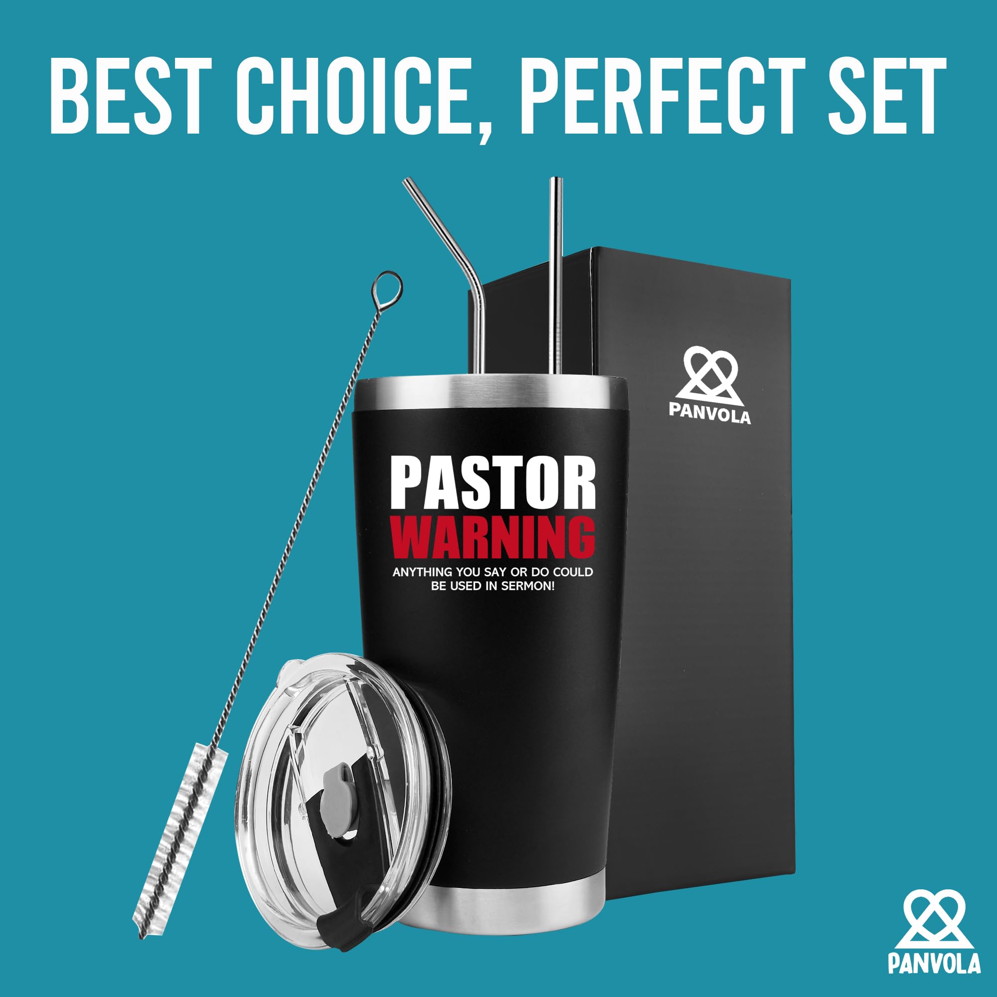 Pastor Warning Anything You Say Or Do Could Be Used In Sermon Vacuum Insulated Tumbler 20Oz Funny Stainless Steel Drinkware Prea