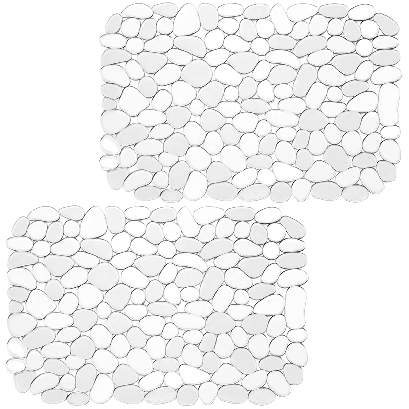2 Pack Kitchen Sink Mat Pebble Sink Mats for Stainless Steel Sink, PVC Eco-friendly Sink Protector for Bottom of Kitchen Sink, P