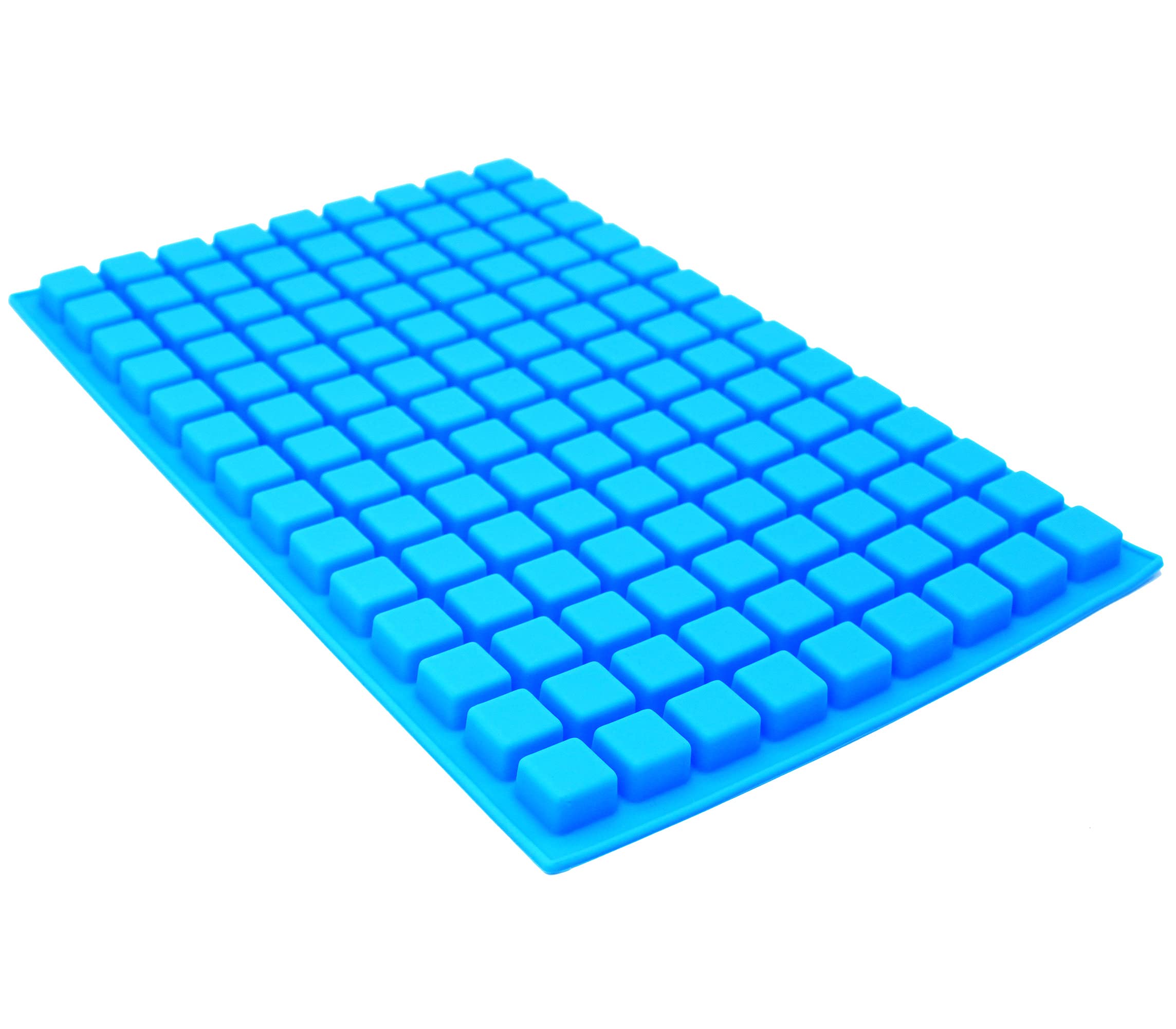 X-Haibei Small Square Ice Cube Jello Candy Chocolate Making Silicone Thicker Mold Soap Supplies 0.1Oz Per Cell Random