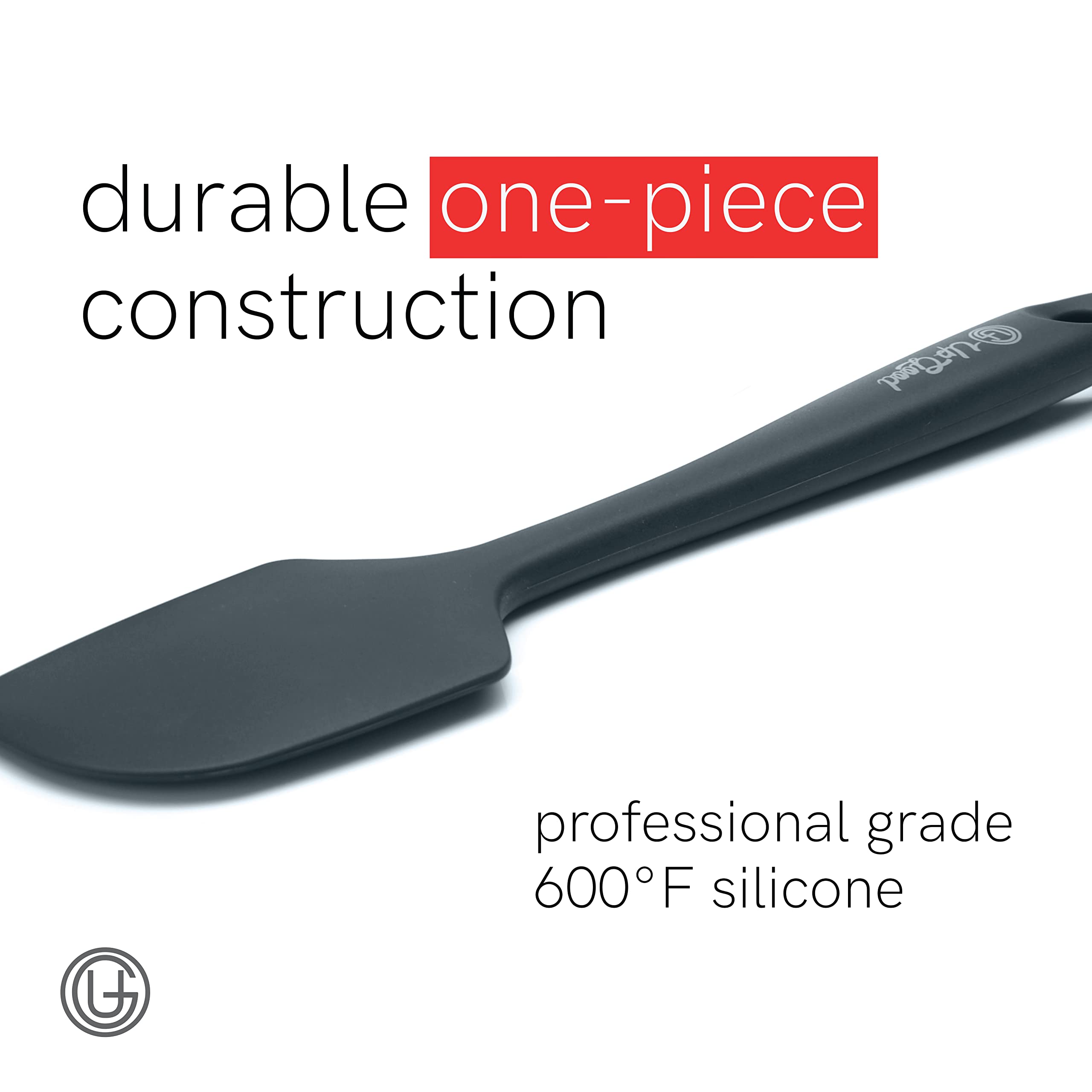 Upgood Silicone Spatula Set 600F - High Heat Resistant Nonstick, Small And Large Kitchen Spatulas - Flexible Bpa Free Profession