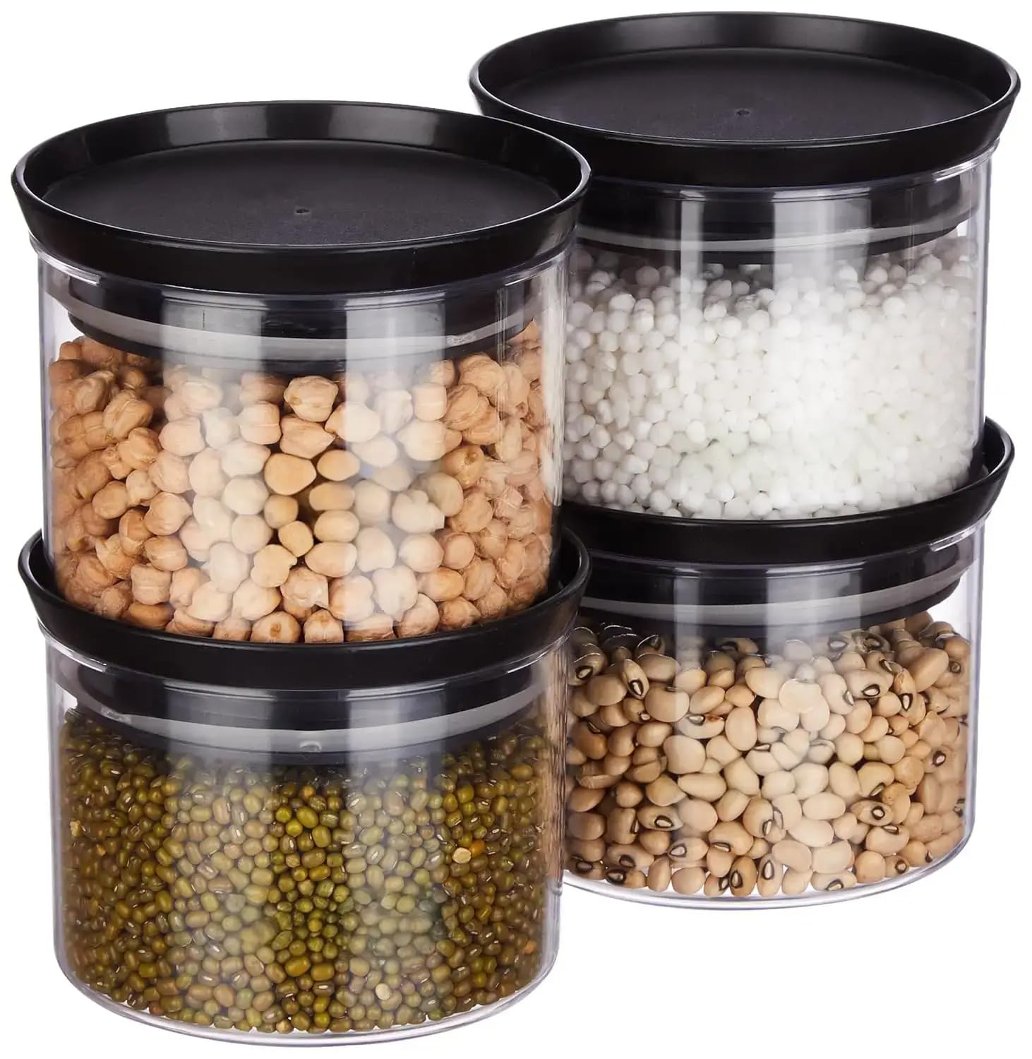 Floraware Plastic Storage Jar And Container Set I Air Tight & Bpa Free Containers For Kitchen Storage Set I Grocery Kitchen Cont