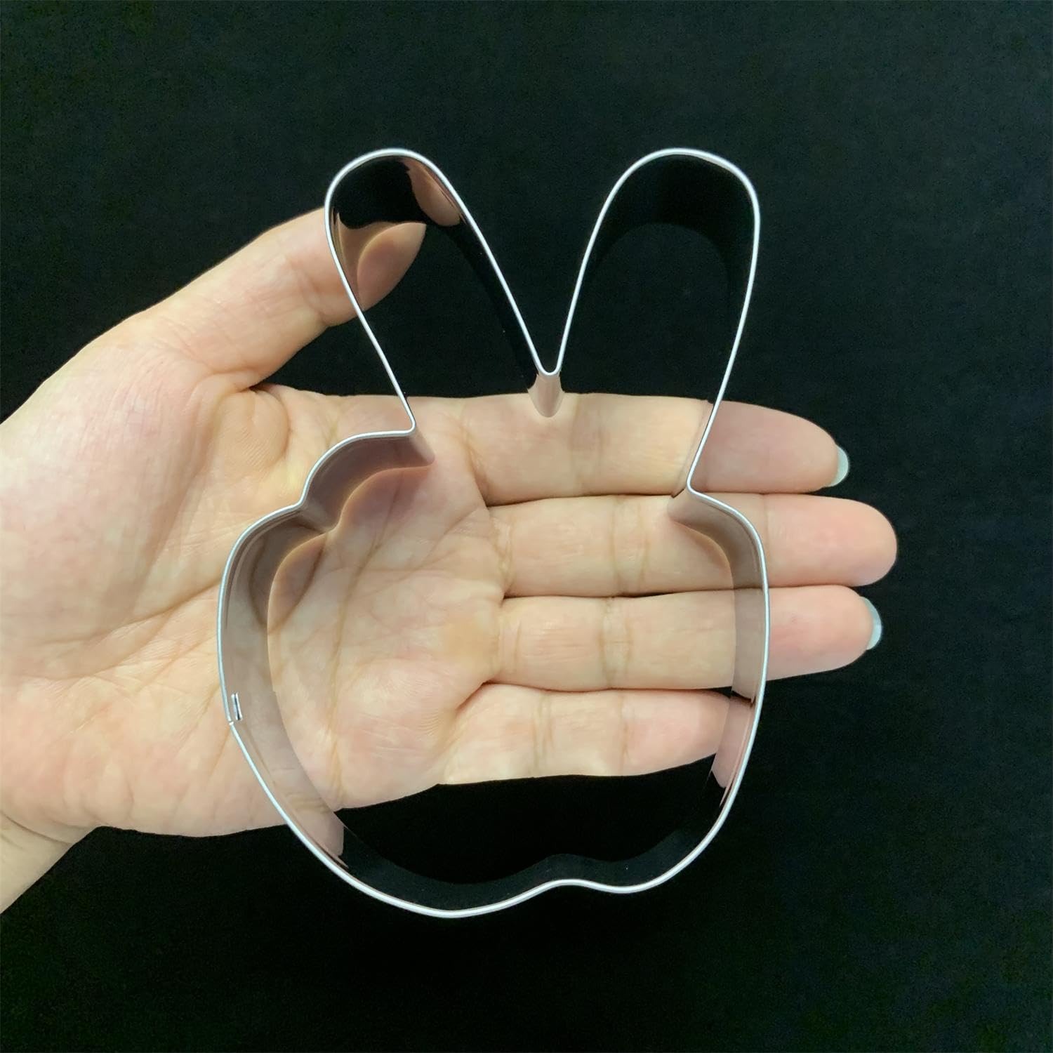 Peace Hand Cookie Cutter-4.25 Inch-Diswasher Safe-Peace Sign Cookie Cutter Shape For Two Groovy One Birthday Party Decoratons