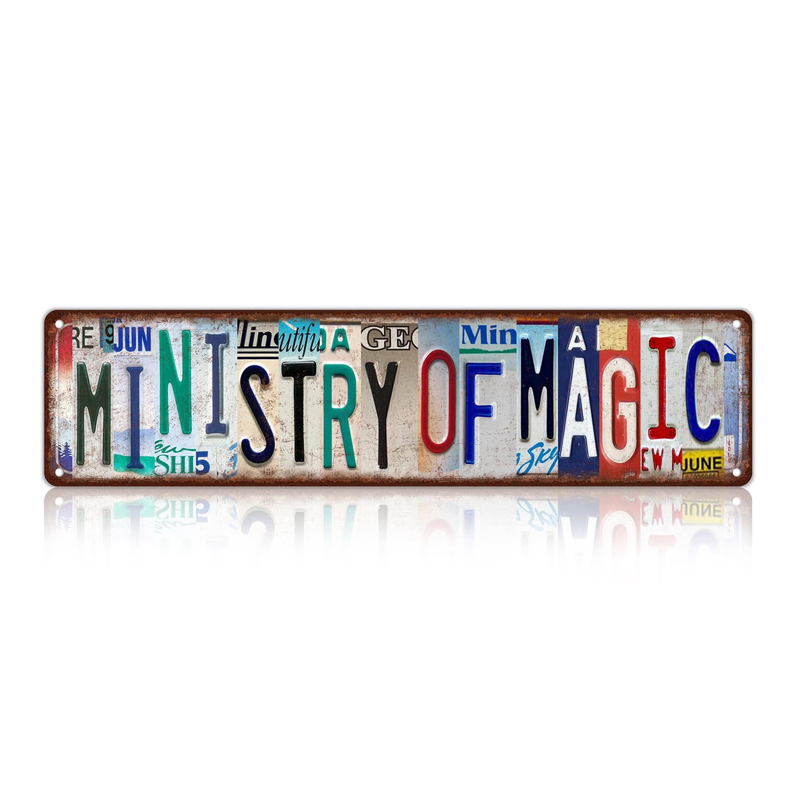 Vintage Ministry Of Magic Wall Decor Street Signs Home Bar Coffee Metal Tin Signs 16 x 4 Inches