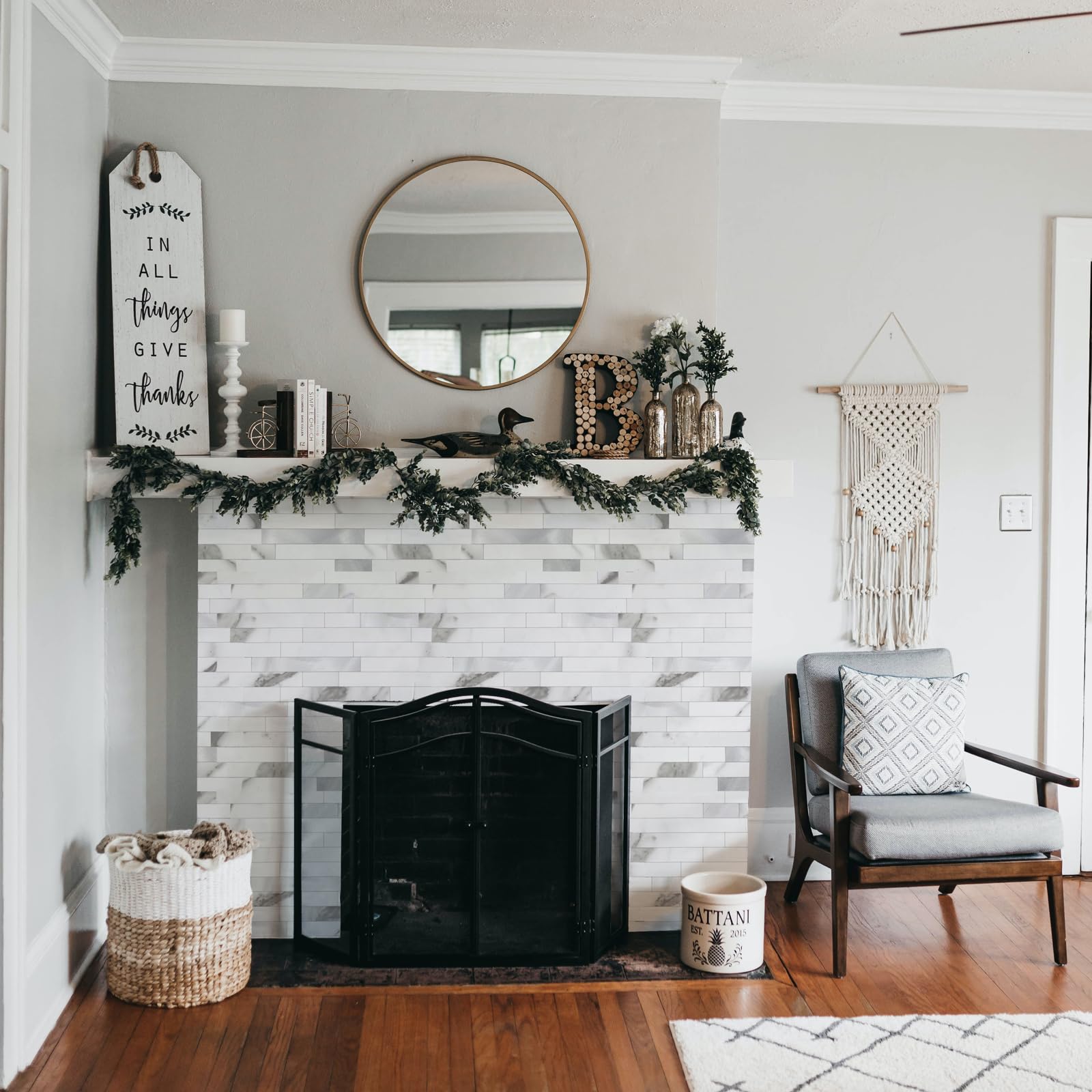 20 Sheet Peel and Stick Wall Tile, PVC Kitchen Backsplash, Stick on Tiles for Kitchen (12'' X 12'', Rusty)