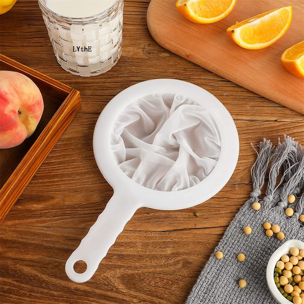 Mesh Kitchen Ultra-Fine Mesh Strainer Kitchen Nylon Mesh Filter Spoon For Suitable For Soy Milk Coffee Milk Yogurt (1)