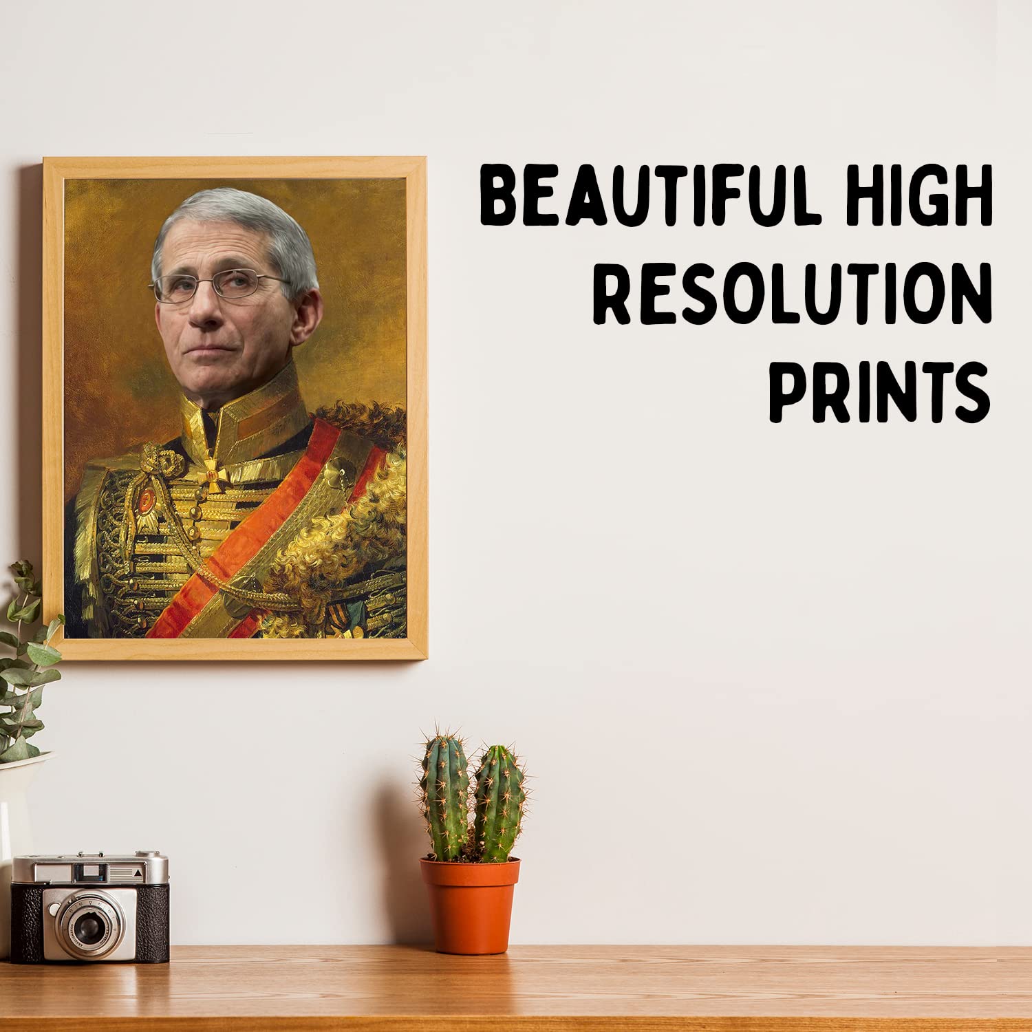 Fauci Poster - Funny Celebrity Art - Faux Oil Painting Print - Novelty Pop Culture Artwork Gift
