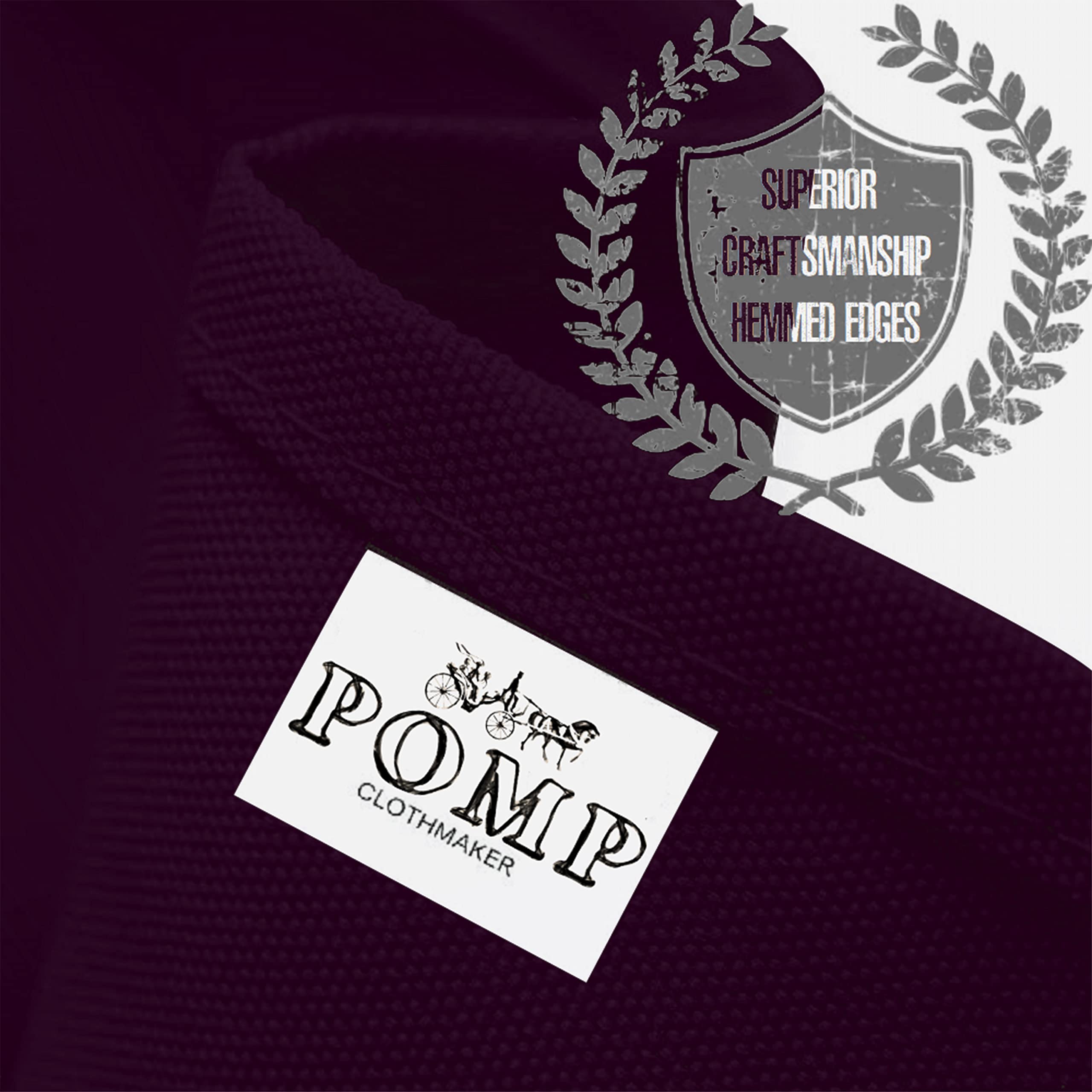 Pomp Eggplant 70 Inch Round Premium Polyester Tablecloth  Wrinkle + Stain Resistant Easy Care Fabric  Fits Round Table