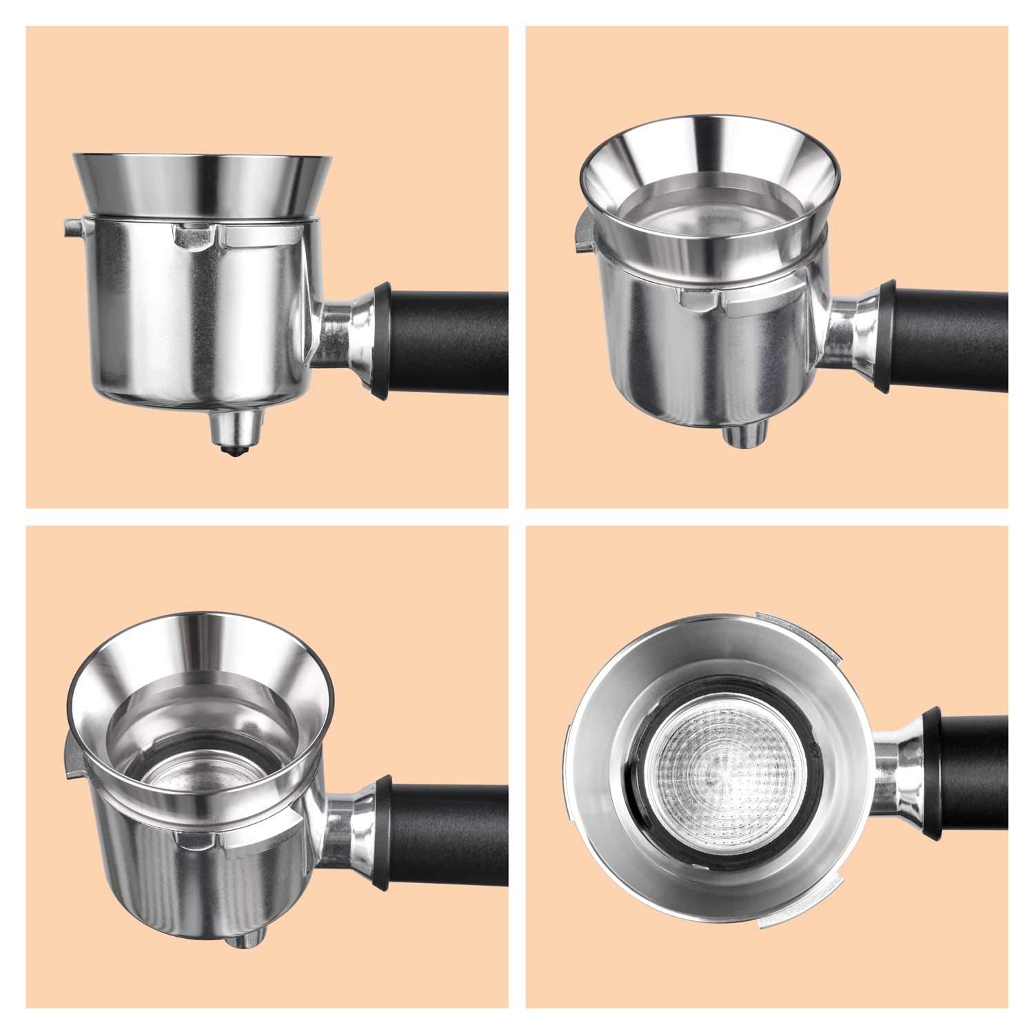 51Mm Espresso Dosing Funnel, Matow Stainless Steel Coffee Dosing Ring Compatible With 51Mm Portafilter (51Mm)