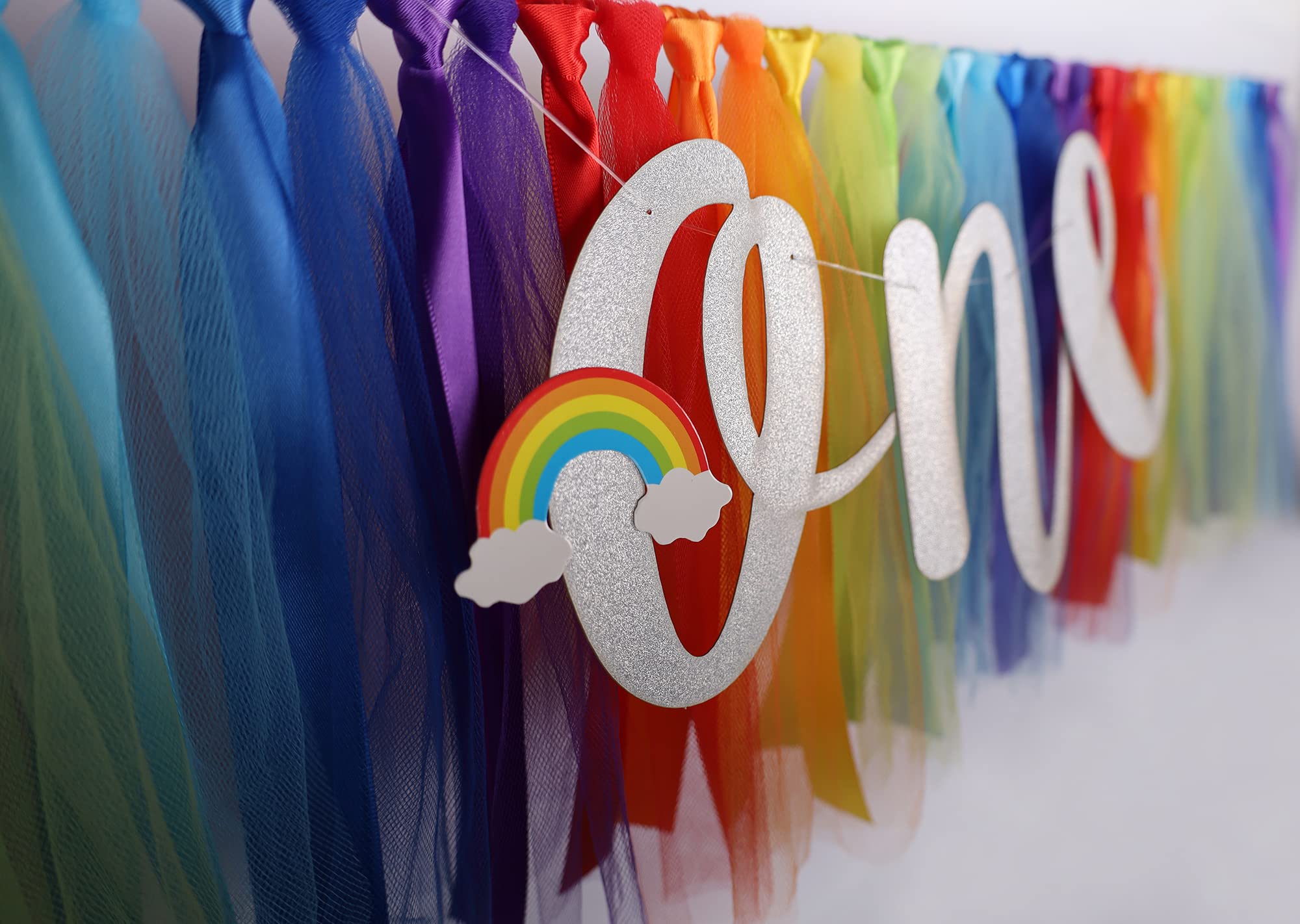 Ice Cream Highchair Banner Decoration For Baby - 1St First Highchair Happy Birthday Banner, High Chair Fabric Garland Party Supp