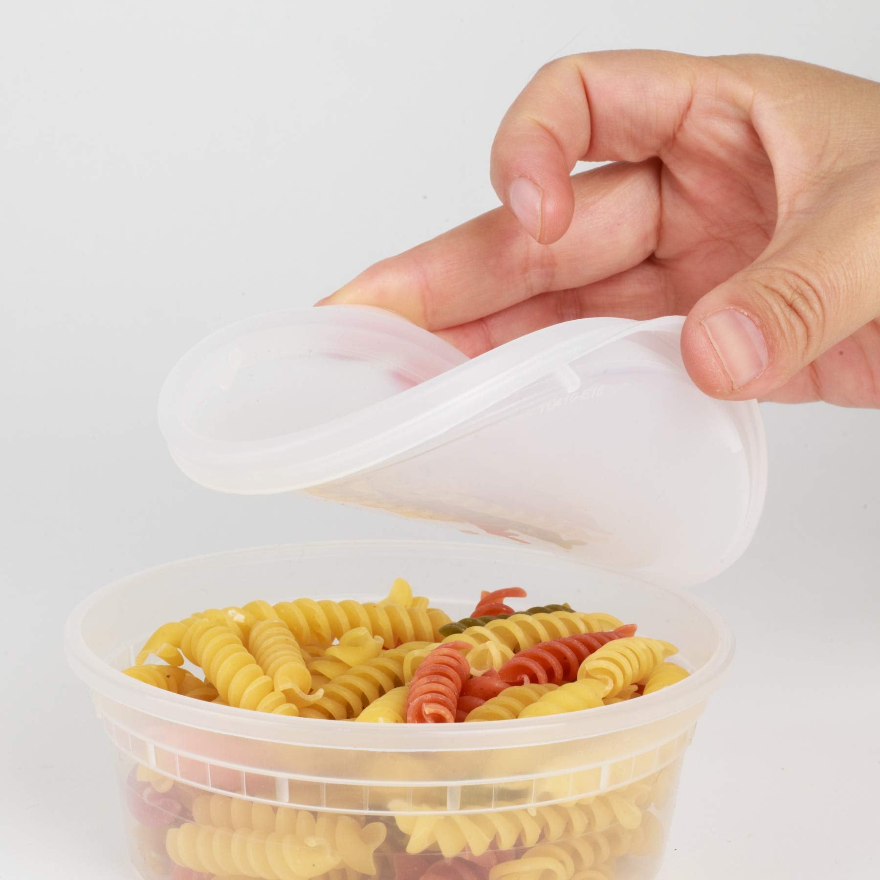 Golden Apple, 32Oz-15Sets Plastic Food Storage Containers With Lids, Microwavable Translucent Plastic Deli Container And Lid Com