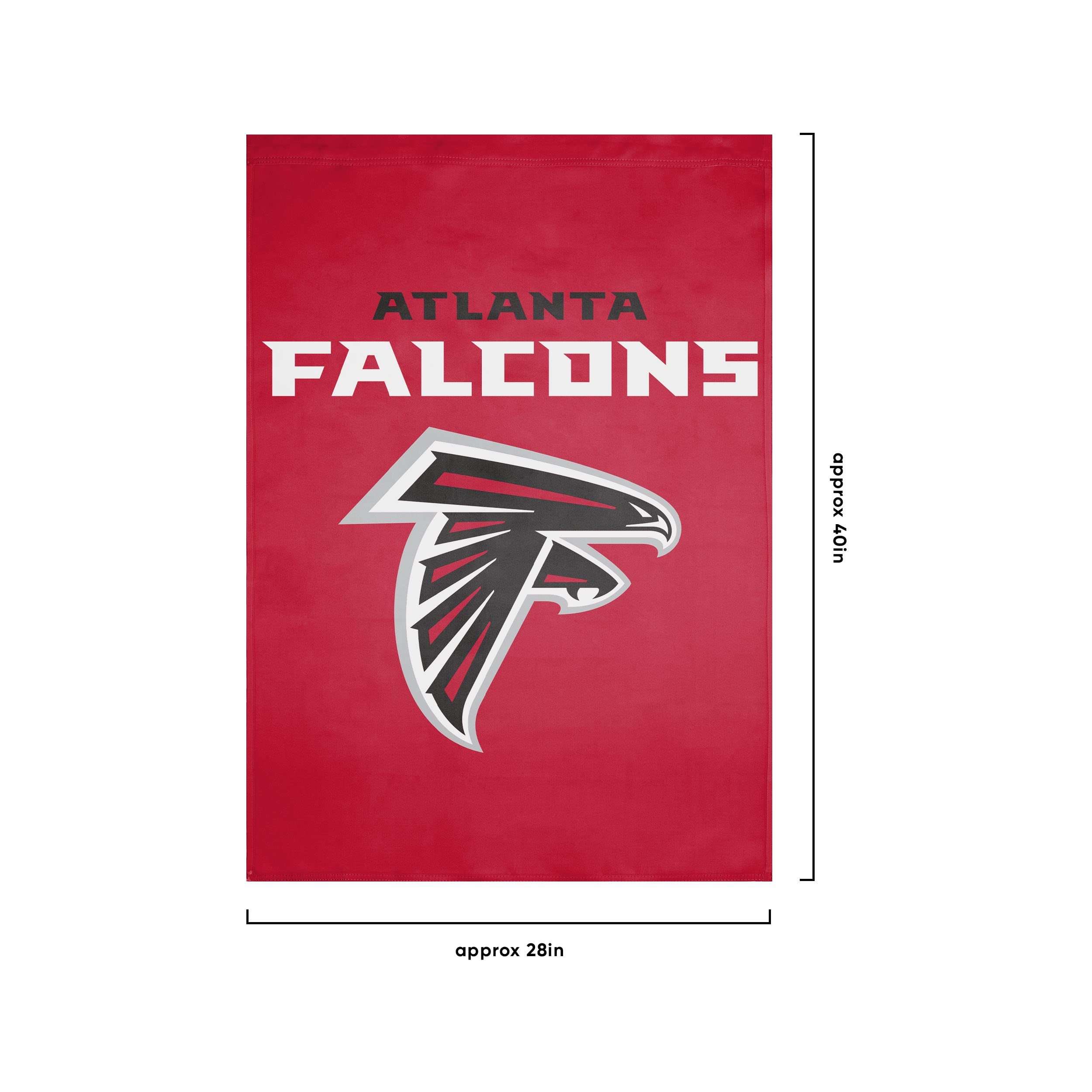 Atlanta Falcons Nfl Solid Vertical Flag