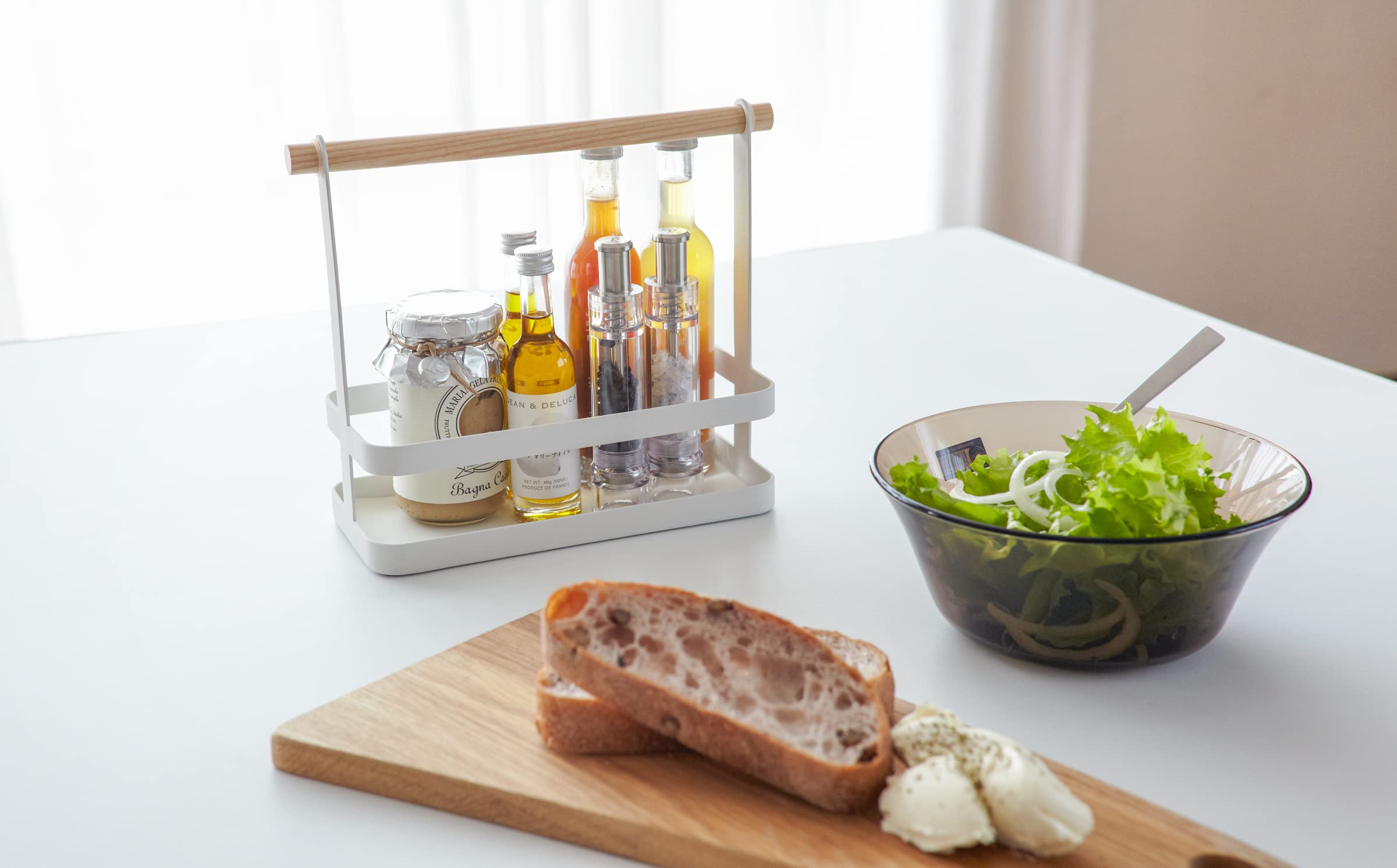 Yamazaki Home Tosca Spice Rack - Steel + Wood