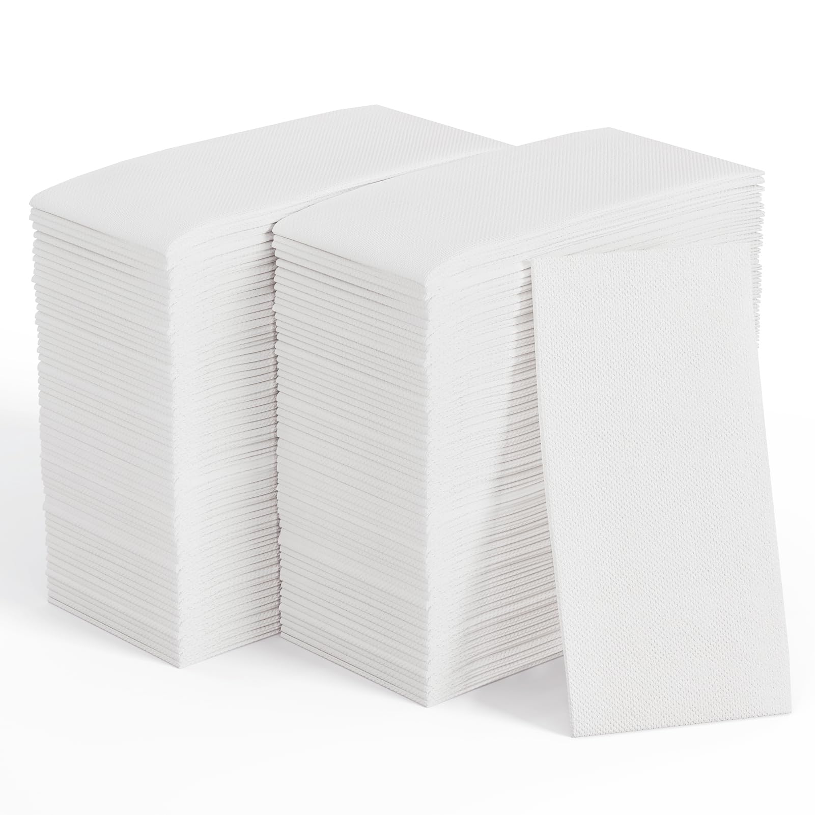 Jolly Chef 600 Pack Disposable Paper Napkins, Soft Bathroom Napkins For Guests, 2-Ply White Paper Hand Towels For Halloween, Wed