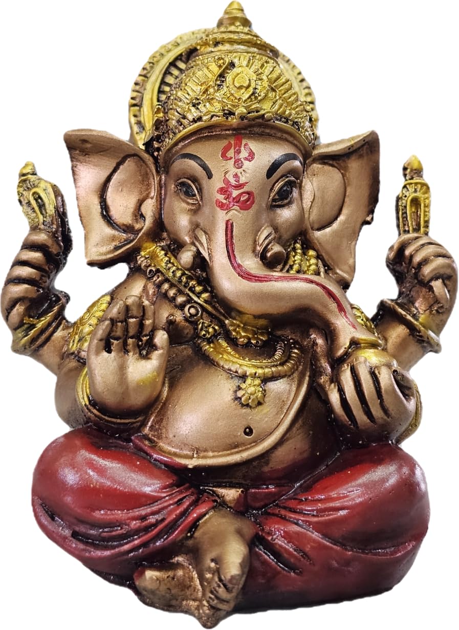 Homesta Divine Ganesha Statue | Ganesha Murti Ganpati Idol For Home Decor Statue | Pooja Lord Ganesh Figurine | House Warming Gi
